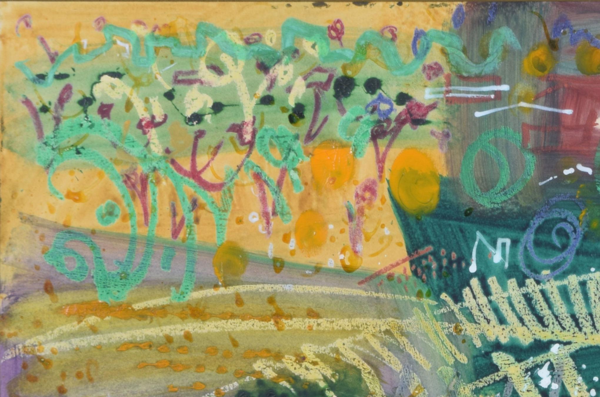 John Piper pintura de Montagne cerca de St Emilion Modern British Art - Landscape Painting Gris de John Piper CH