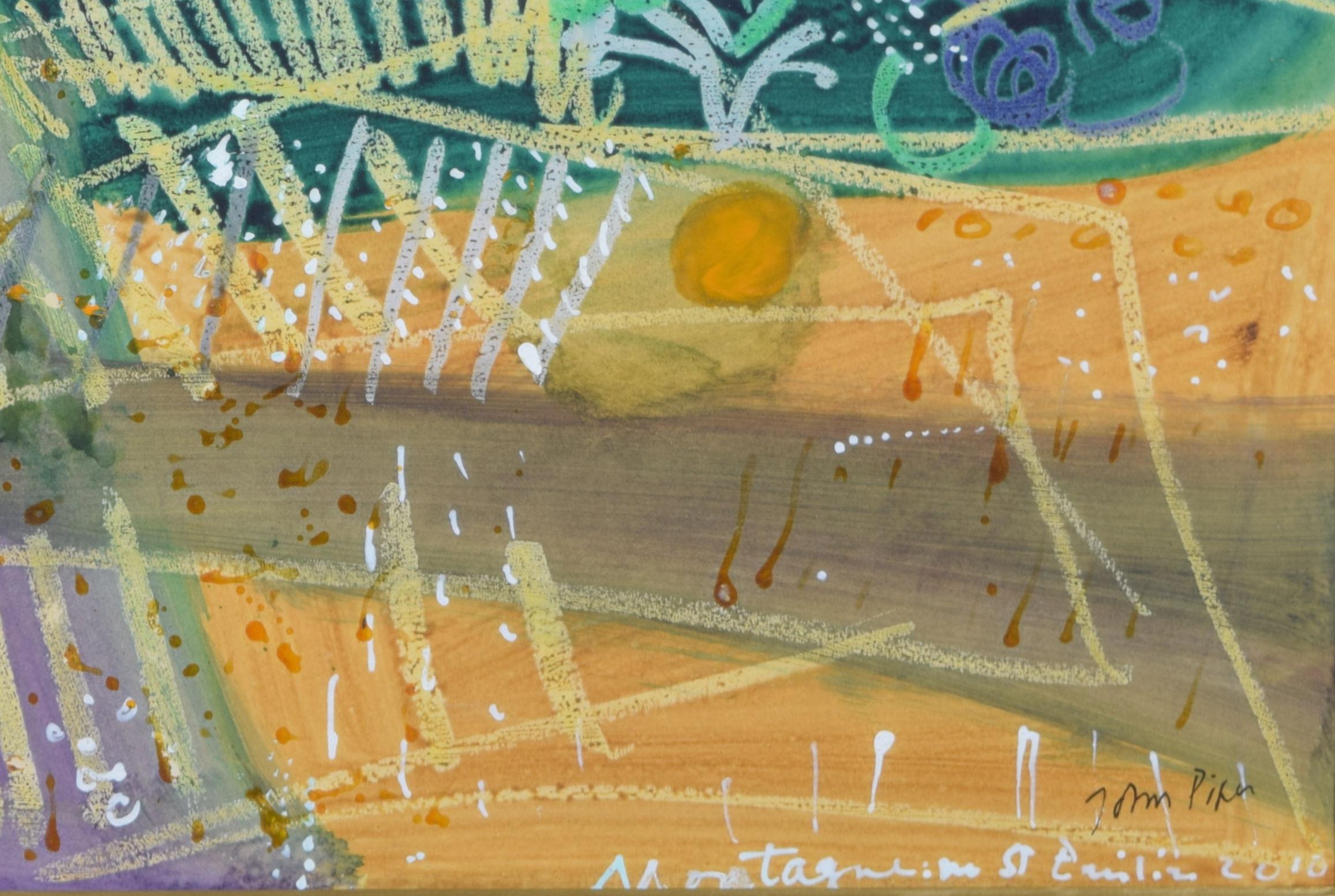 John Piper pintura de Montagne cerca de St Emilion Modern British Art 2