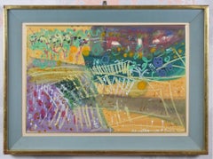 John Piper Gemälde von Montagne bei St. Emilion Moderne britische Kunst