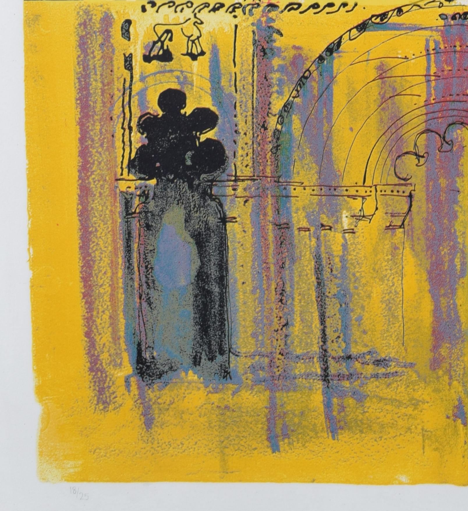 Siebdruck „Le Petit Palais“ von John Piper im Angebot 1