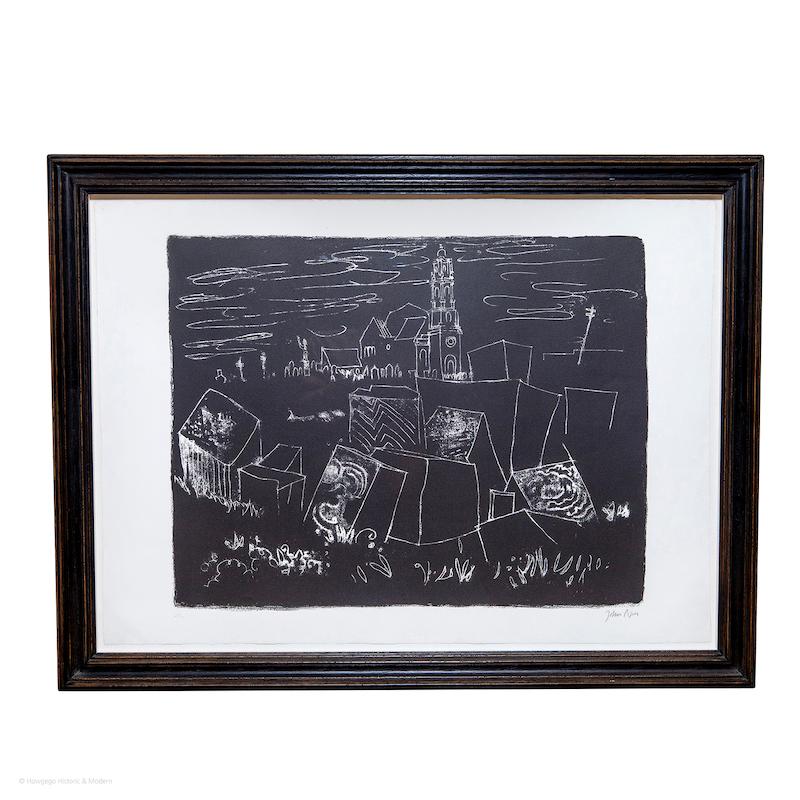 John Piper Easton Portland Dorset St George Reforne litografía 2/70 1964 Moderno de mediados de siglo en venta