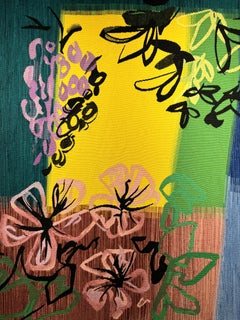 John Piper, "Floral" - French Hand-woven Wool Tapestry