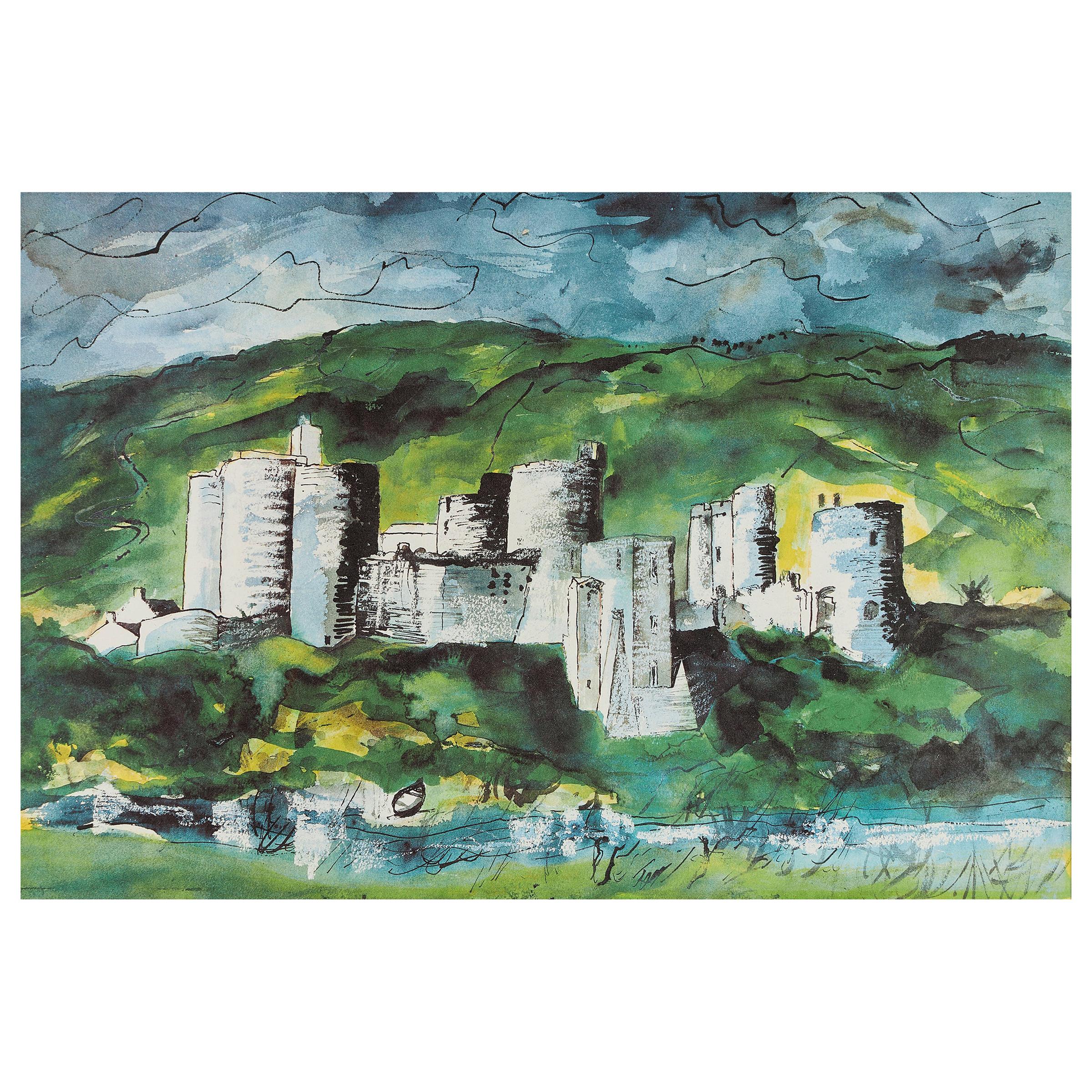 John Piper 'Kidwelly Castle' Lithograph