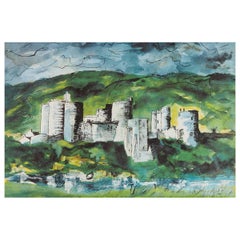 Lithographie de John Piper « Klidwelly Castle »