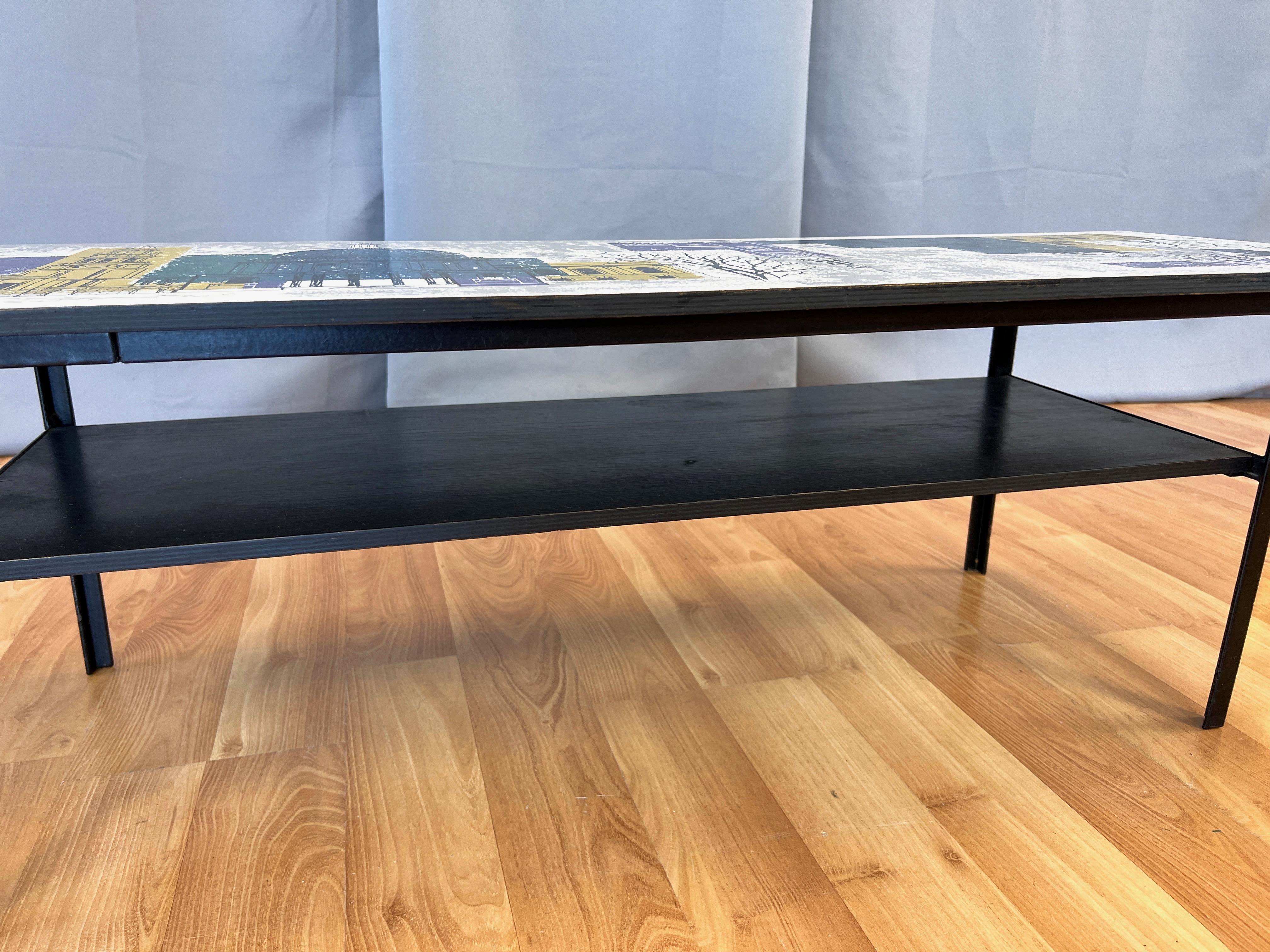 John Piper London Skyline Coffee Table by Myer for Conran and Heal’s, c. 1960 For Sale 2