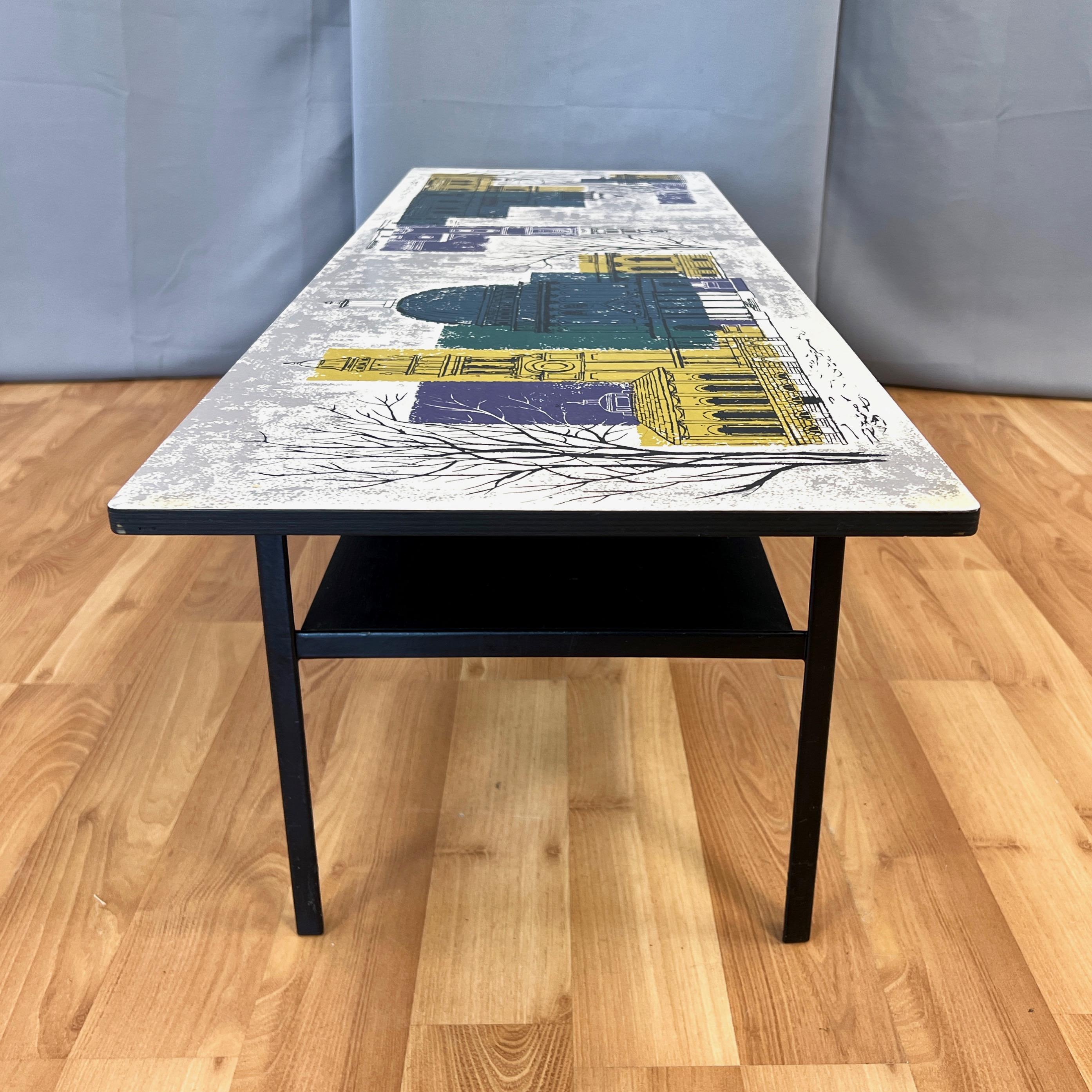 Table basse John Piper London Skyline par Myer pour Conran et Heal's, c. 1960 en vente 5