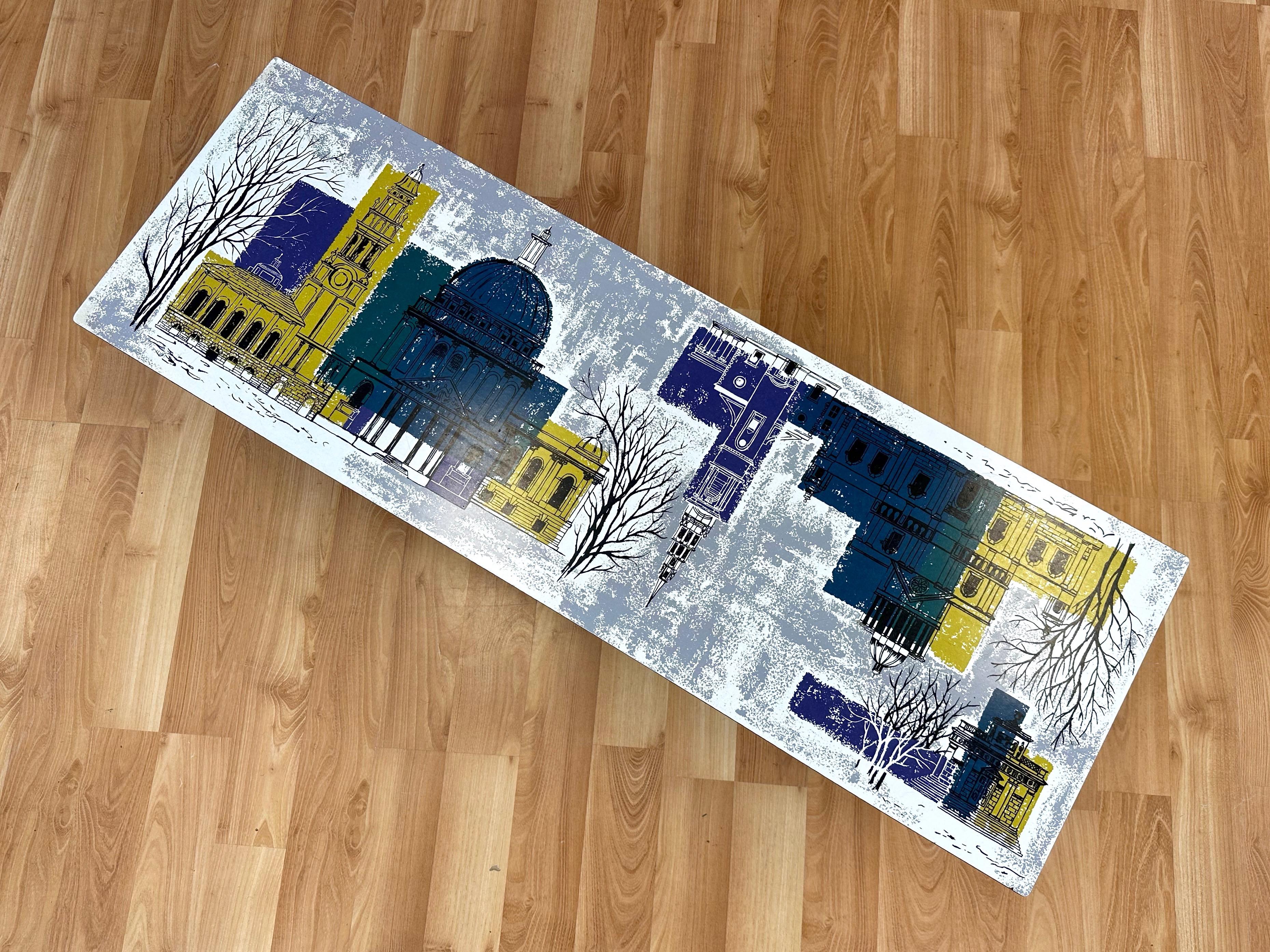 John Piper London Skyline Coffee Table by Myer for Conran and Heal’s, c. 1960 For Sale 8