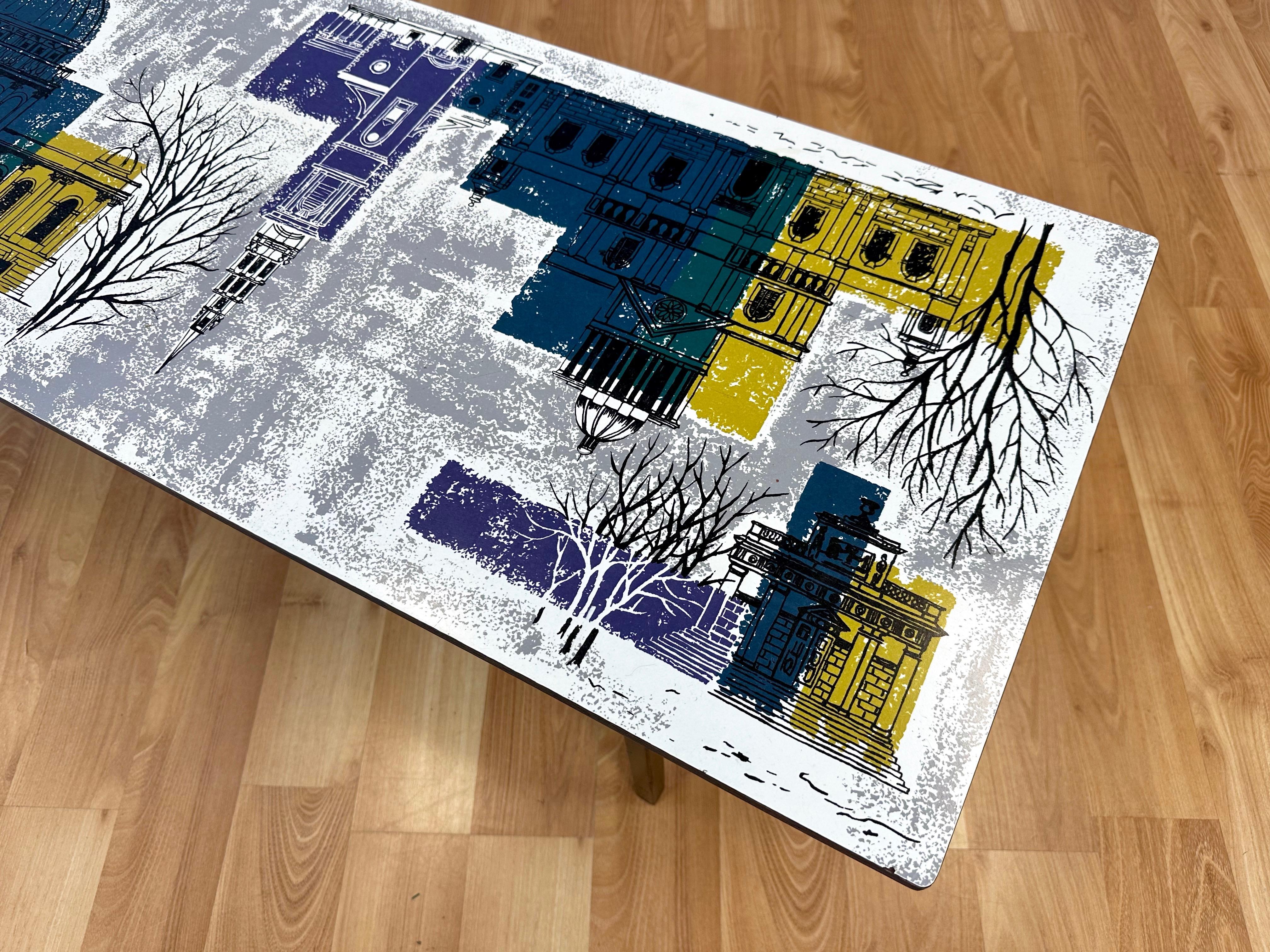 John Piper London Skyline Coffee Table by Myer for Conran and Heal’s, c. 1960 For Sale 10