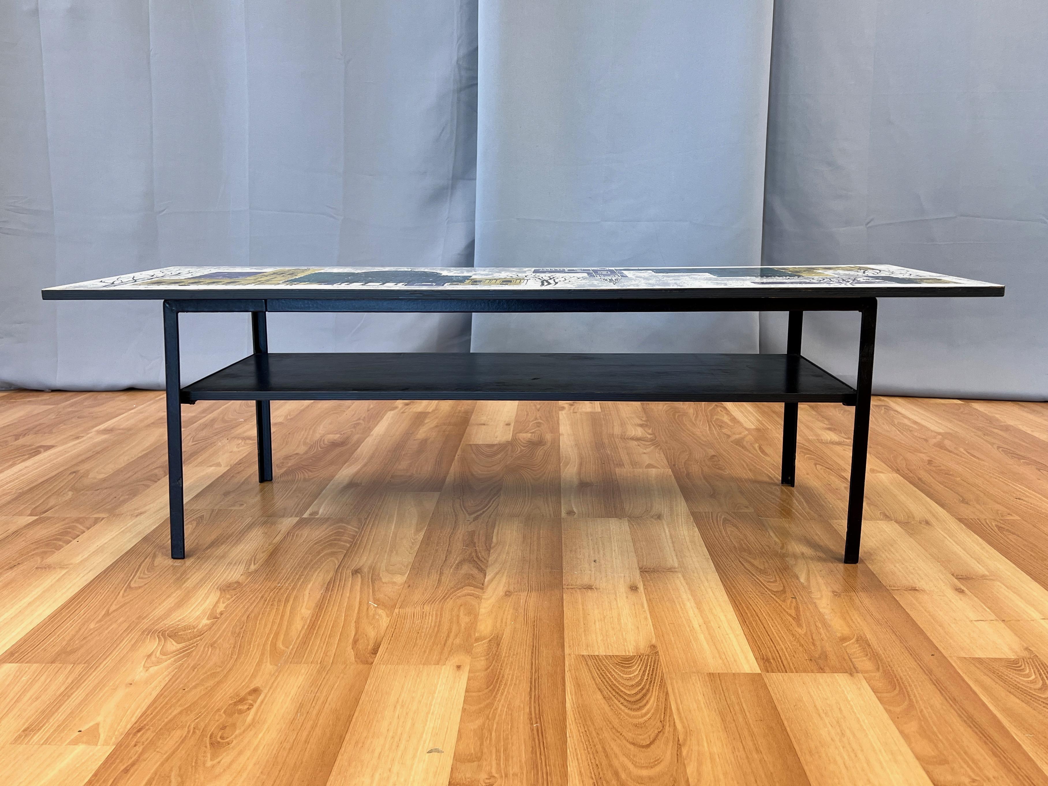 British John Piper London Skyline Coffee Table by Myer for Conran and Heal’s, c. 1960 For Sale