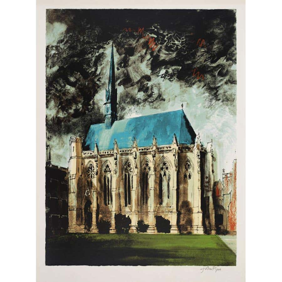 John Piper, Exeter College, Oxford (1977) Screenprint Modern British Art
