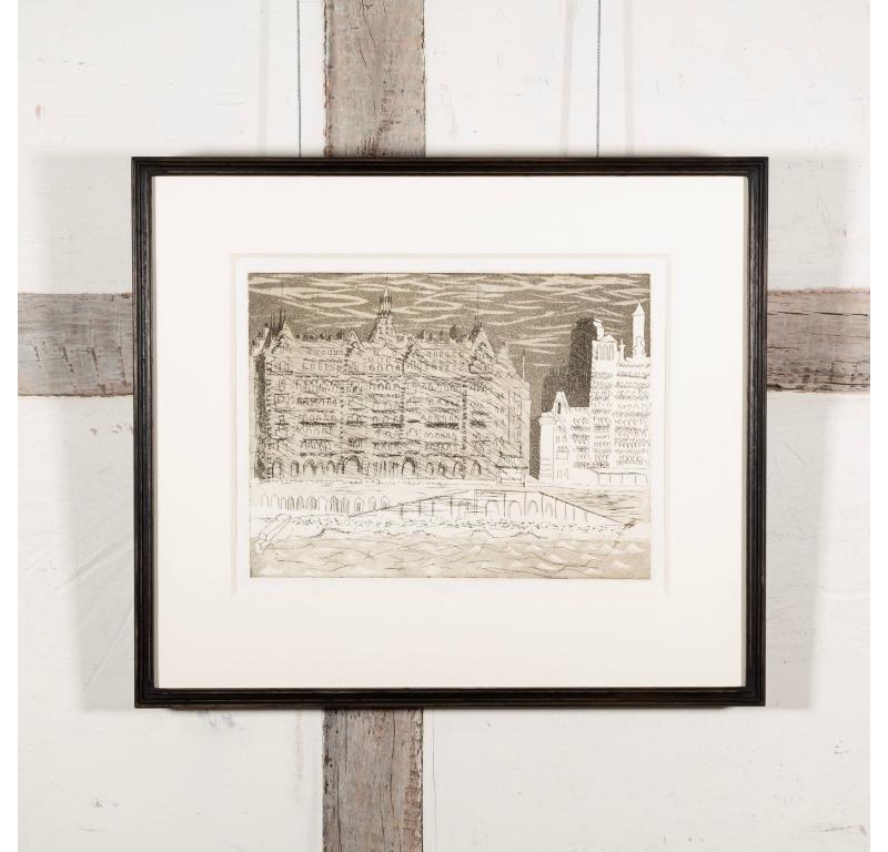 Hotel Metropole desde el muelle oeste, de Brighton Aguatinta de John Piper, 1939 en venta 1