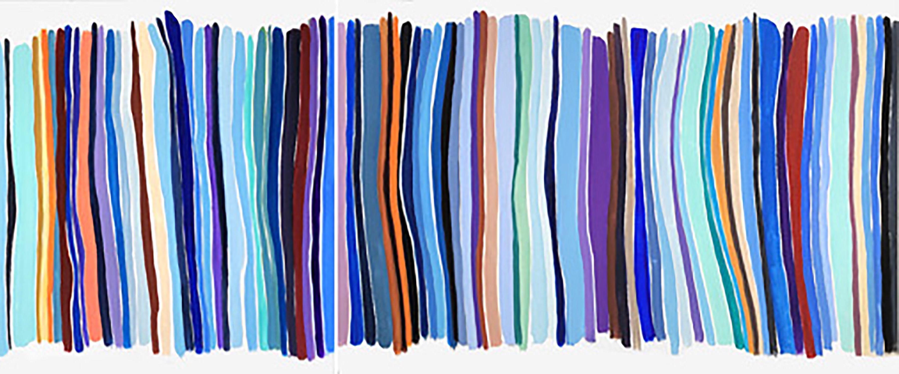 Chord Blue - Abstract Painting by John Platt