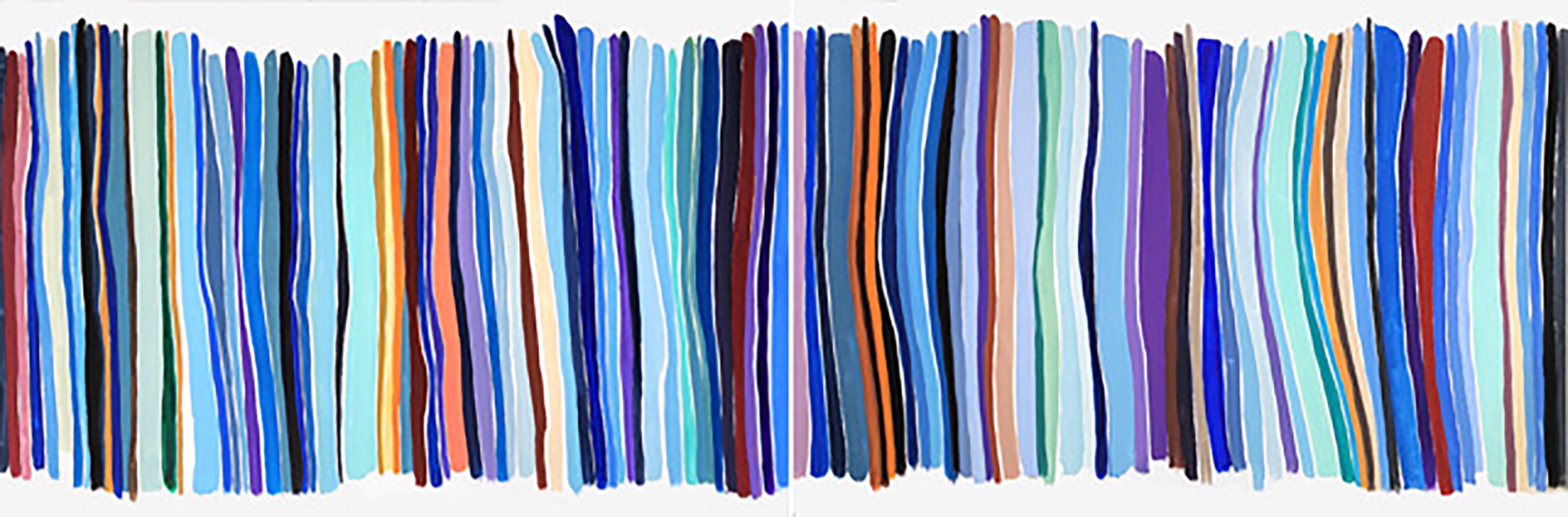 John Platt Abstract Painting - Chord Blue