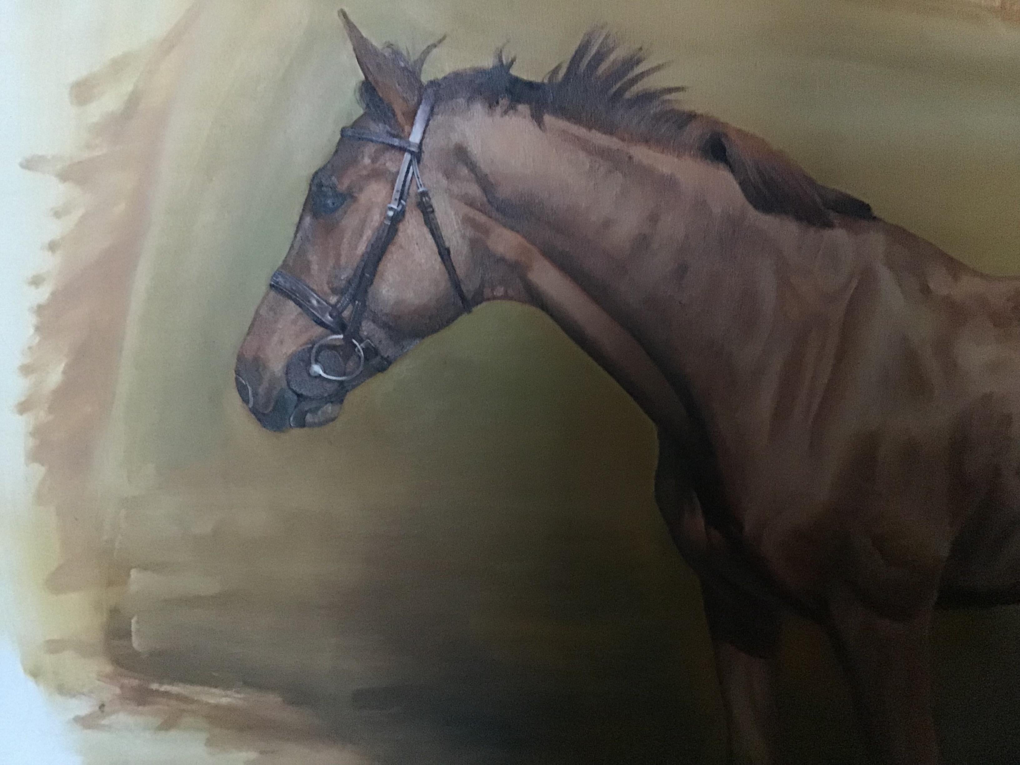 horse portrait - Academic Painting by John Platt