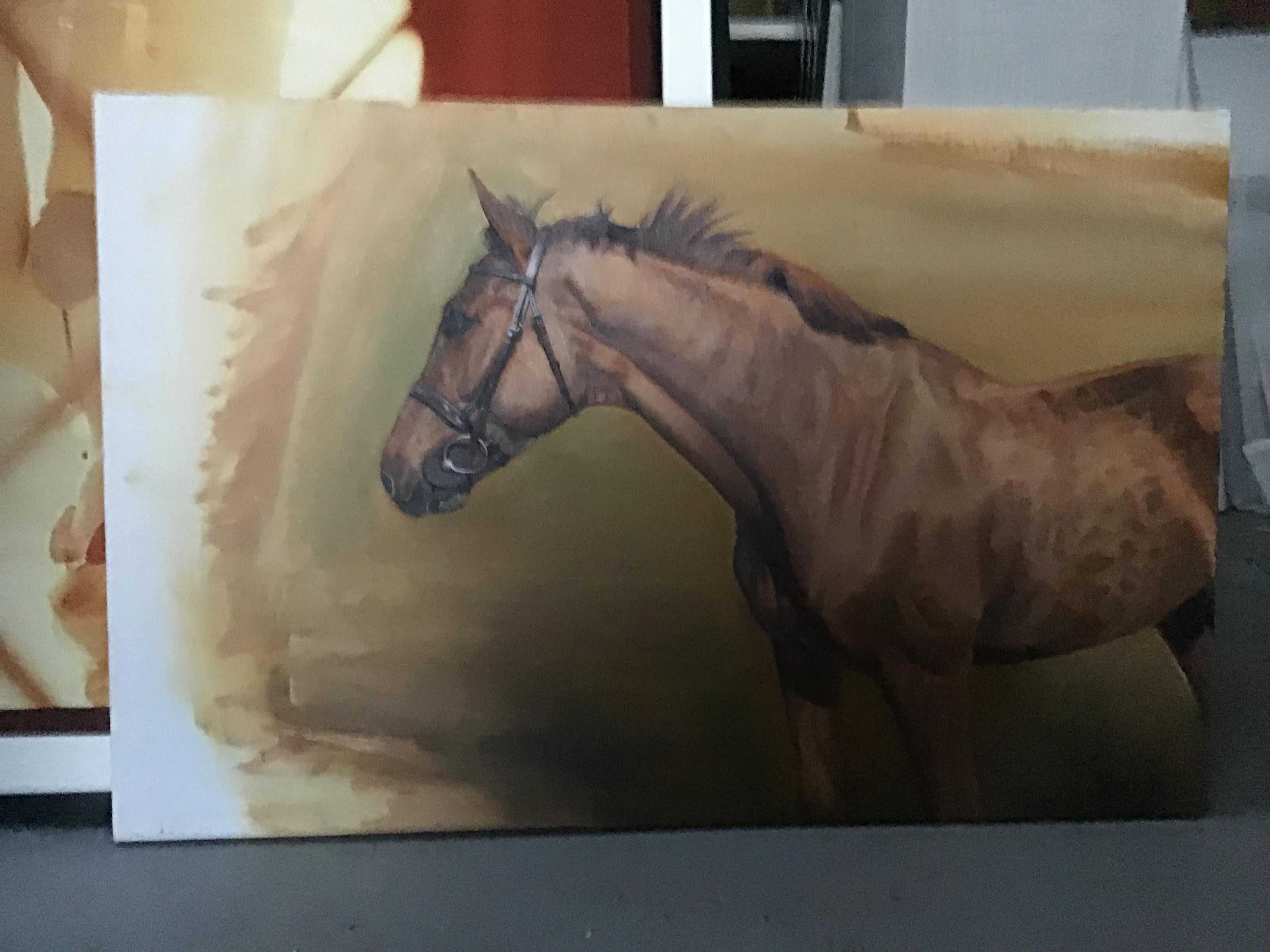 John Platt Animal Painting - horse portrait