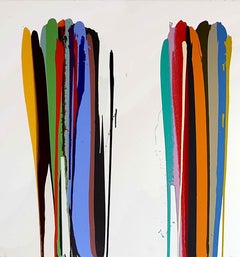 Sway colorful abstract large color field painting