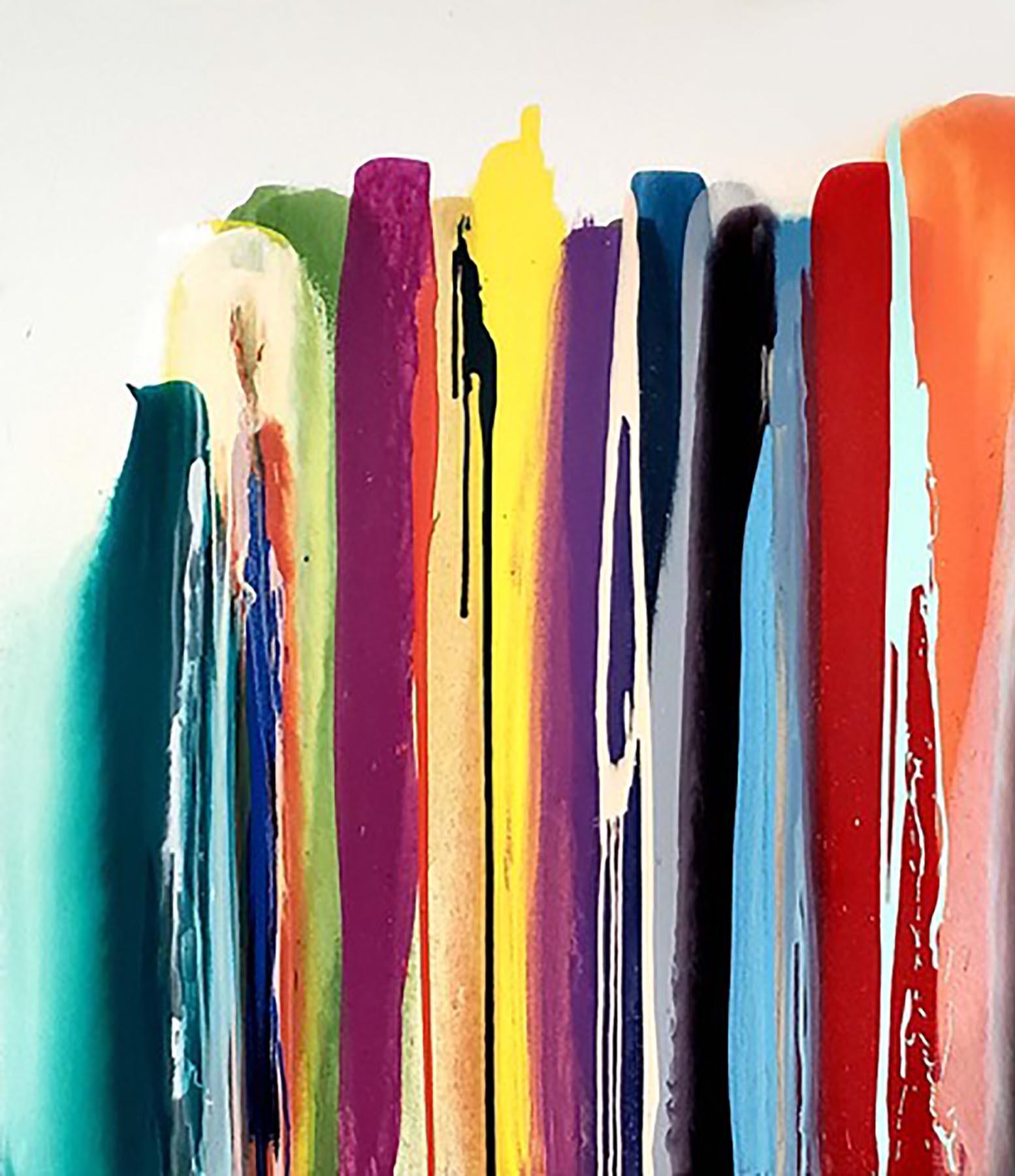 Upper Fifth - Abstract Painting by John Platt