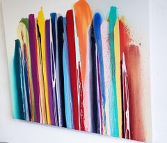 Upper Fifth - striped Morris Louis style