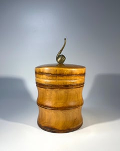 Pot à tabac Treen Humidor par Macabo, Milan, Italie vers les années 1950