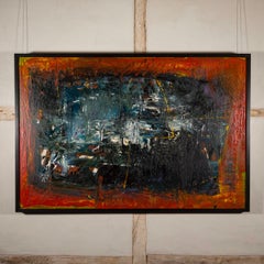 Untitled Abstract, Oil on Board Painting by John Plumb, 1956/57