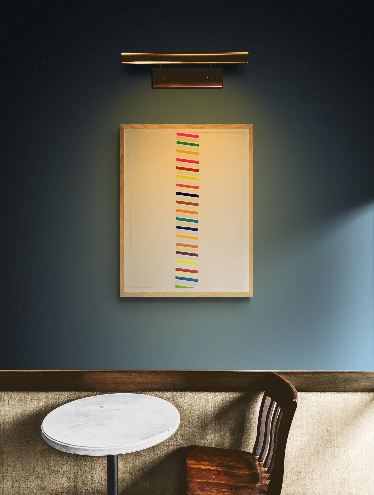 Colour Ladder A 1971 Signed Limited Edition Screenprint - Print by John Plumb
