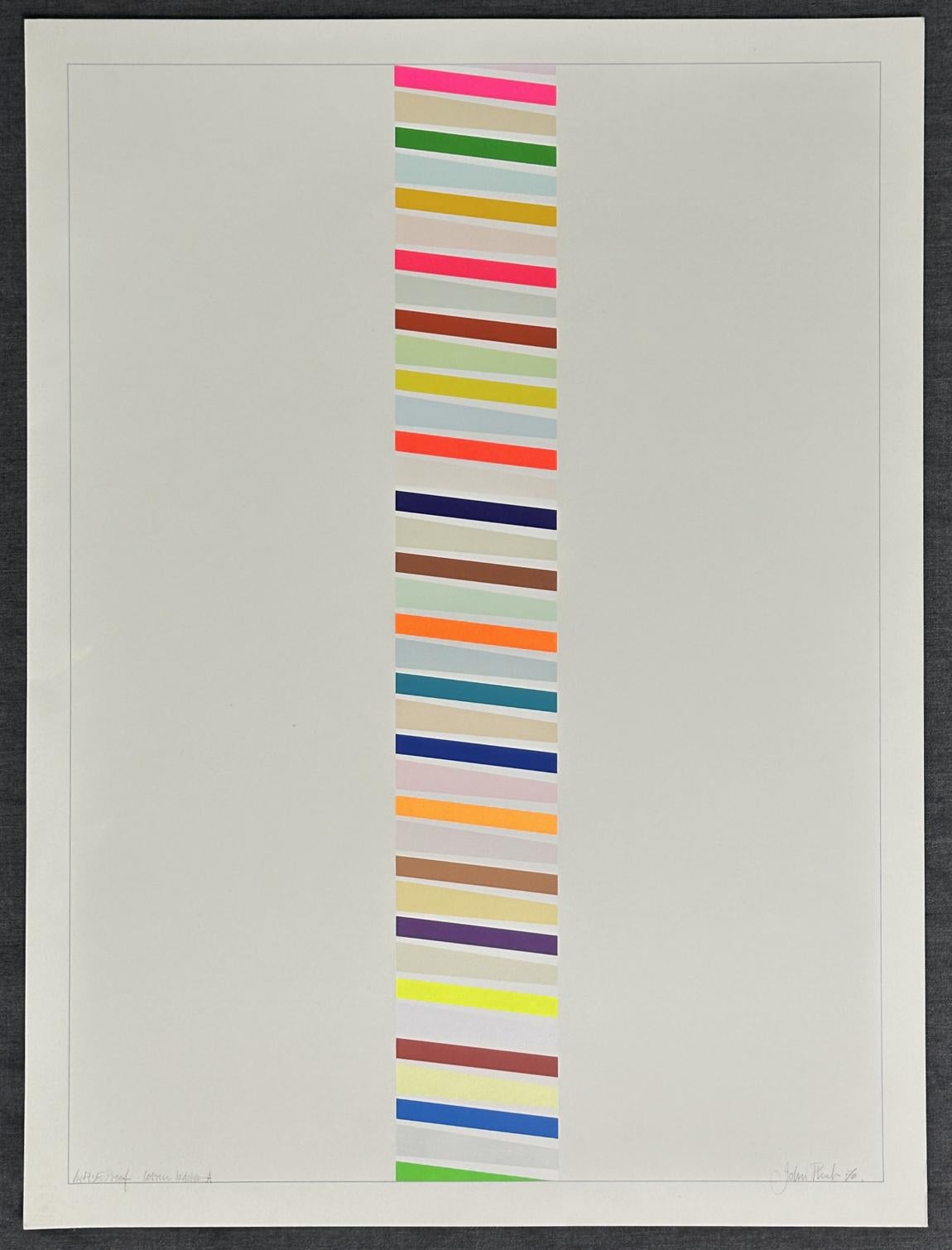 Colour Ladder A 1971 Signed Limited Edition Screenprint For Sale 1