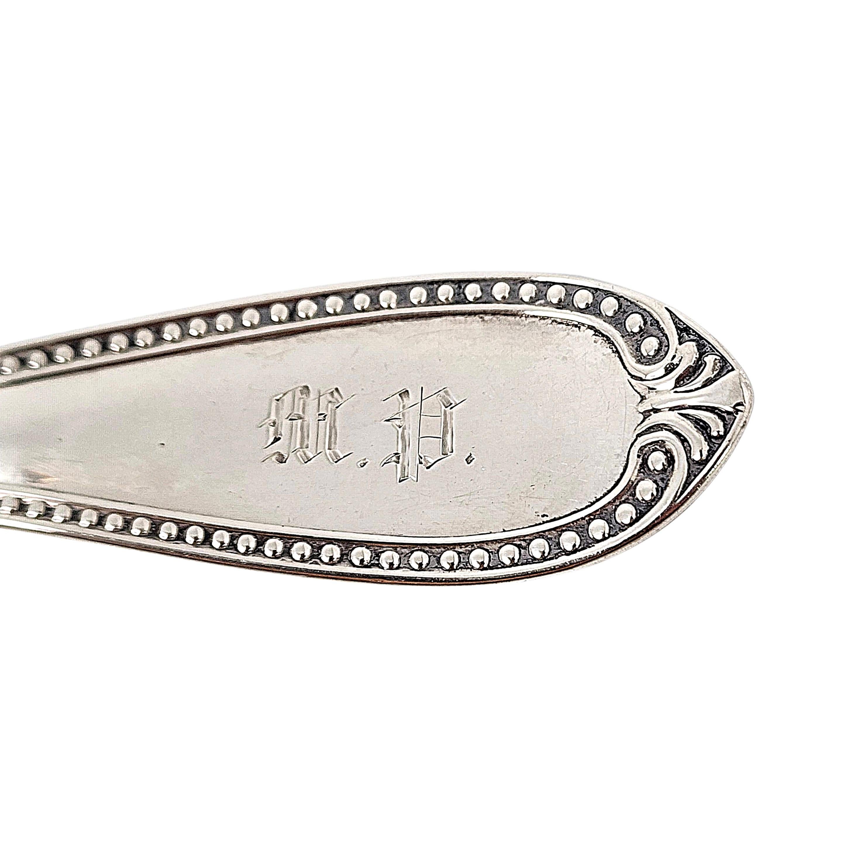 Louche à perles en argent sterling John Polhamus pour Tiffany & Co avec monogramme en vente 4
