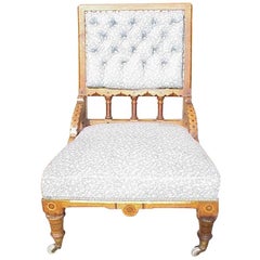 Fauteuil d'allaitement néo-gothique de John Pollard Seddon Attri, probablement pour C. Seddon