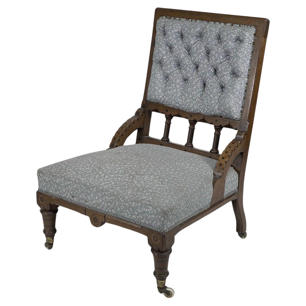 John Pollard Seddon Attri, Probably for C. Seddon A Gothic Revival Nursing Chair