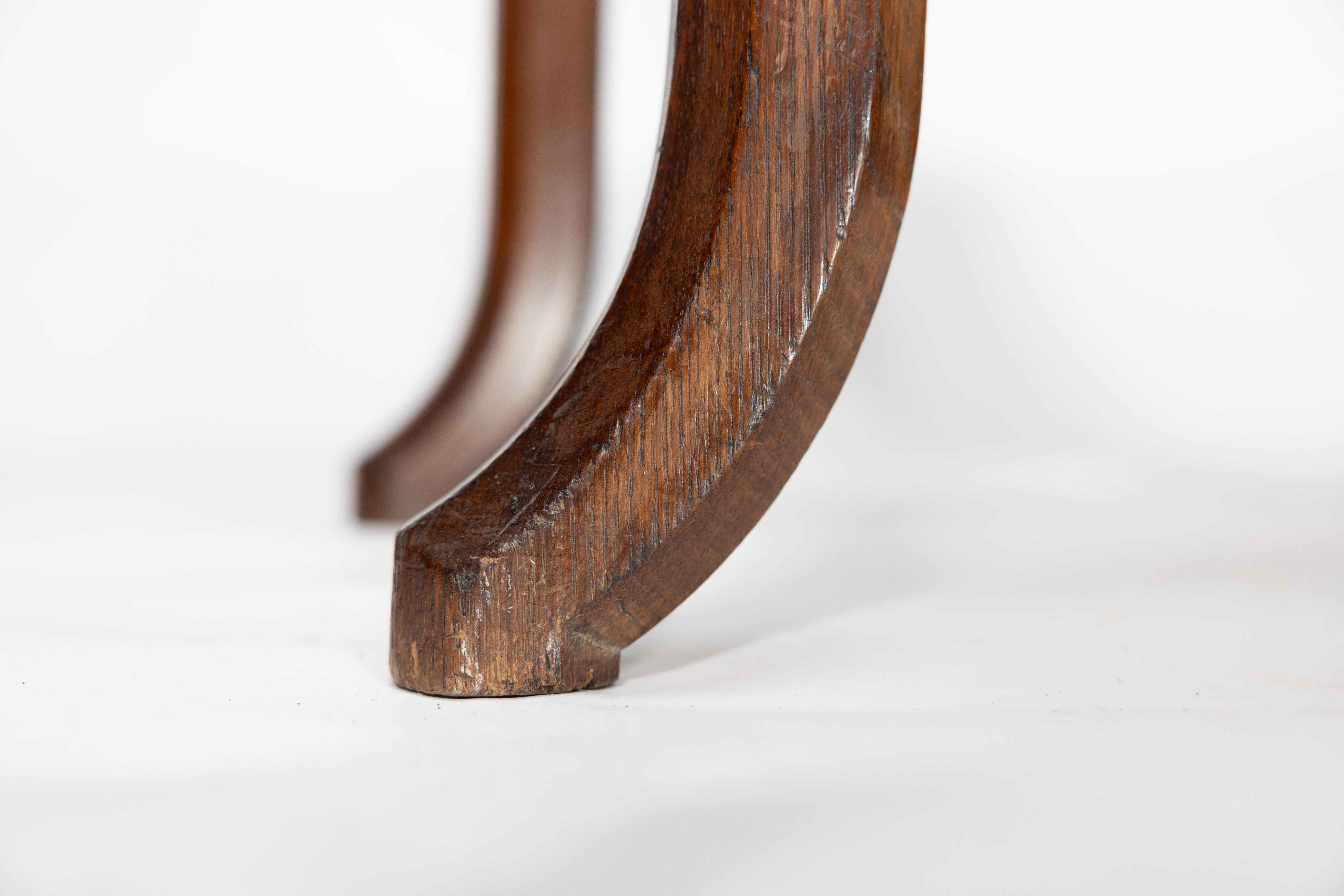 John Pollard Seddon (attributed). A Gothic Revival Oak Side or Desk Chair For Sale 11