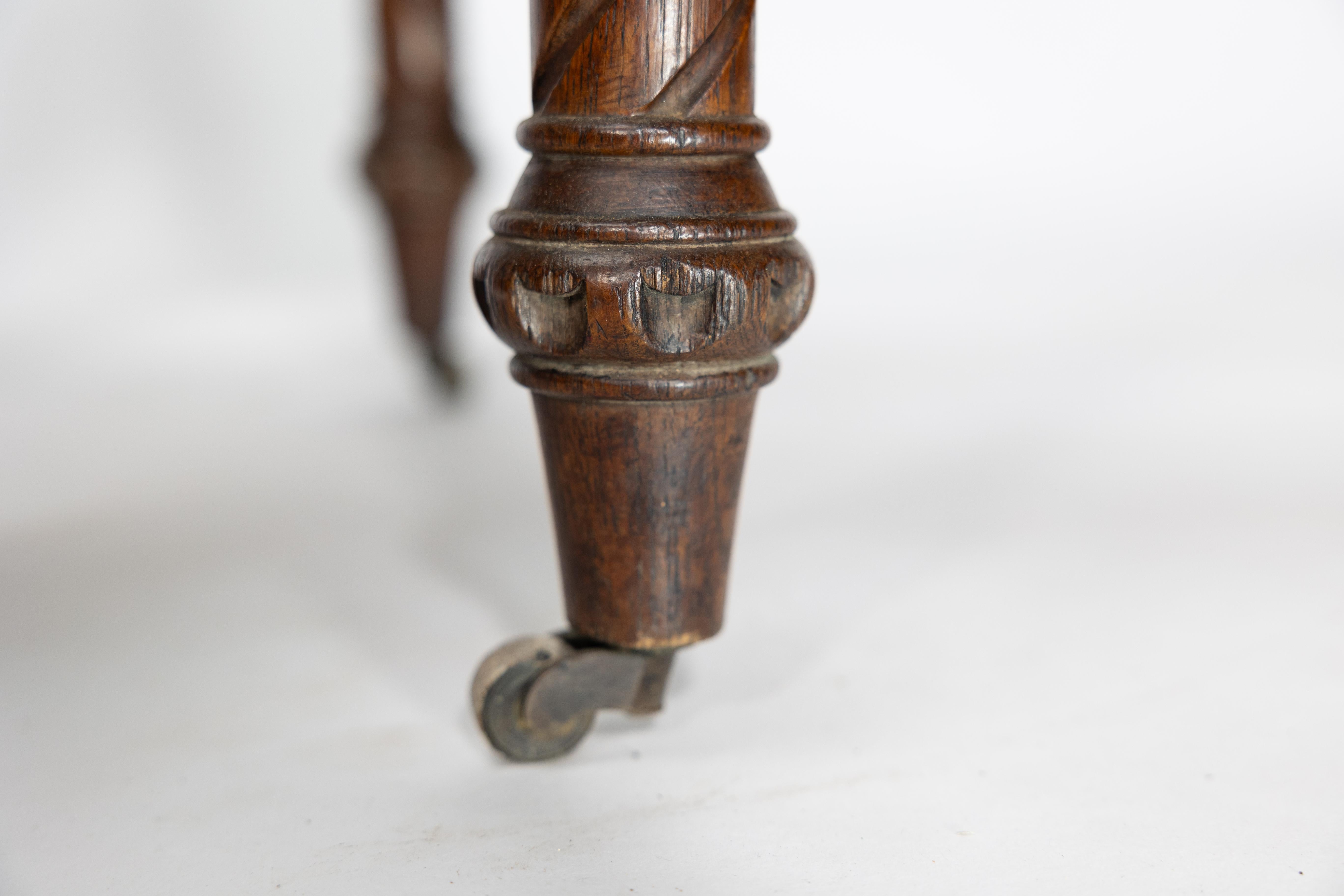 John Pollard Seddon (attributed). A Gothic Revival Oak Side or Desk Chair 12