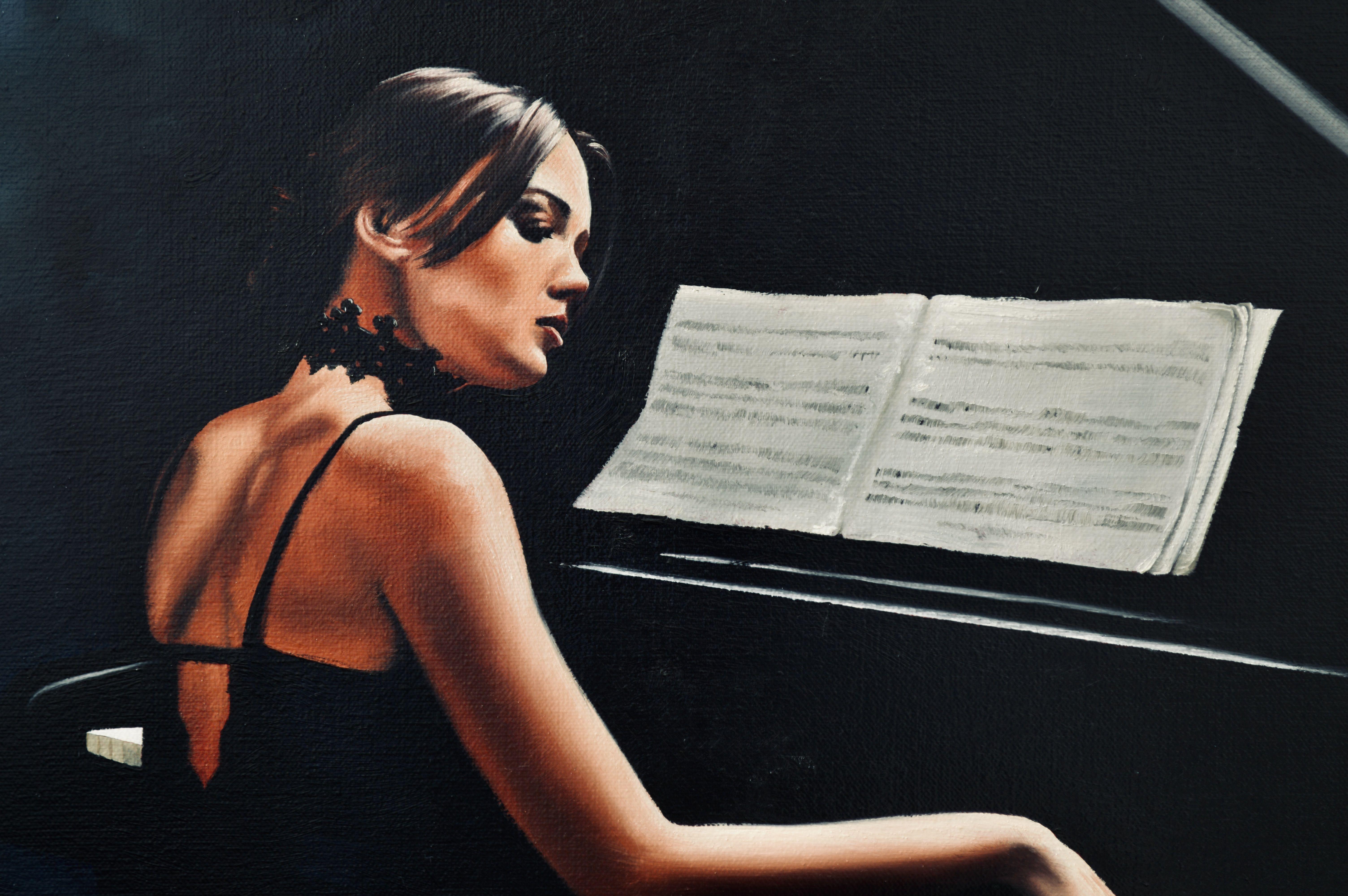 A haunting melody, Painting, Oil on Canvas For Sale 1