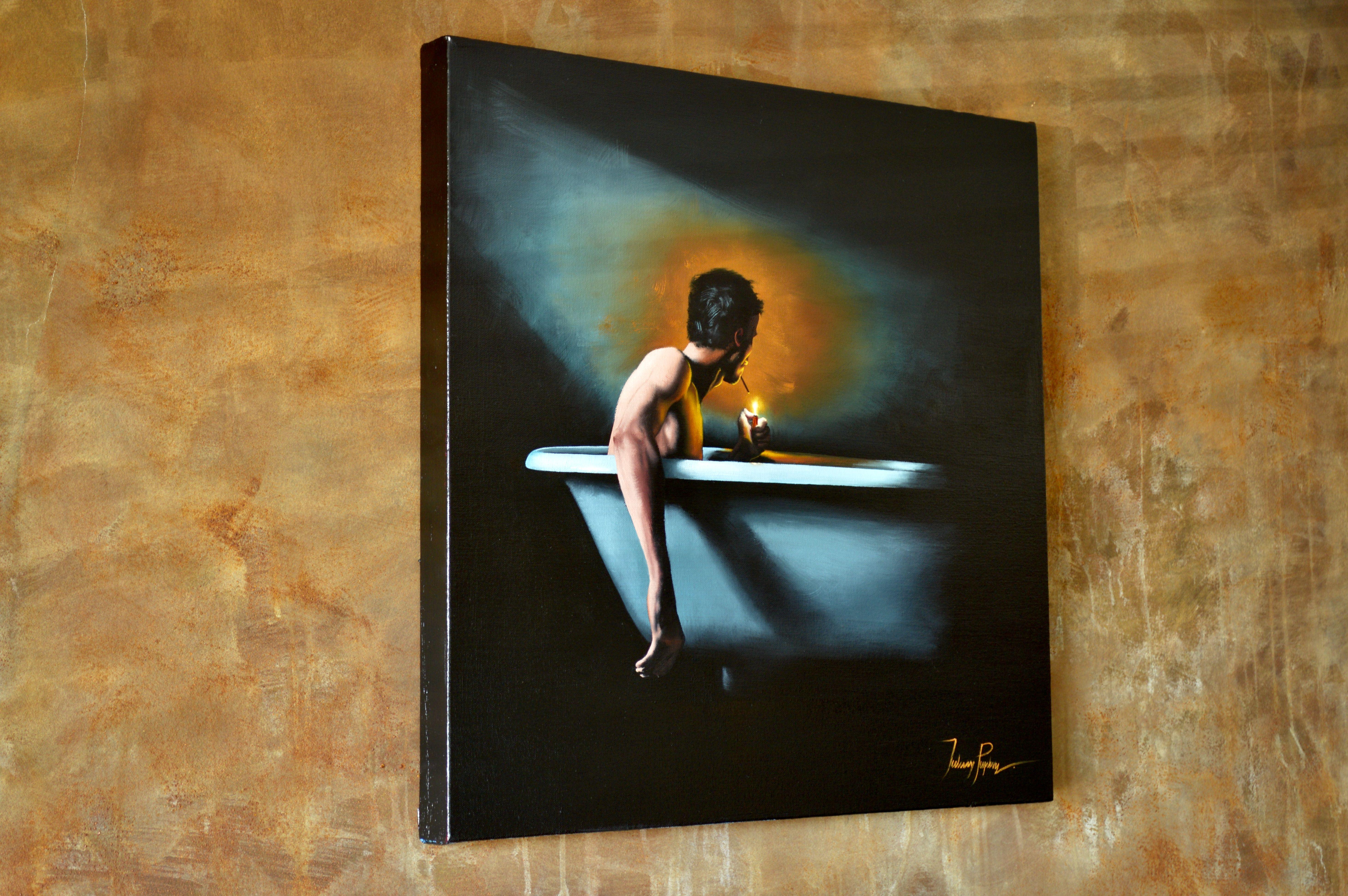Cleansing the soul, Painting, Oil on Canvas For Sale 2