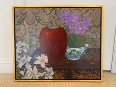 "Red Vase" painting by John Powell