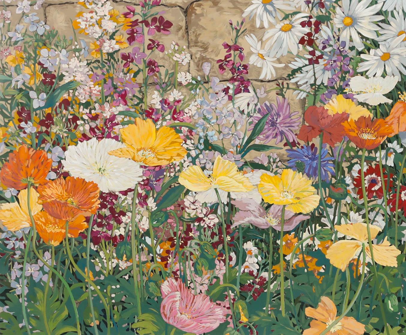 John Powell - Serigrafía contemporánea enmarcada, Amapolas de Islandia en venta 1