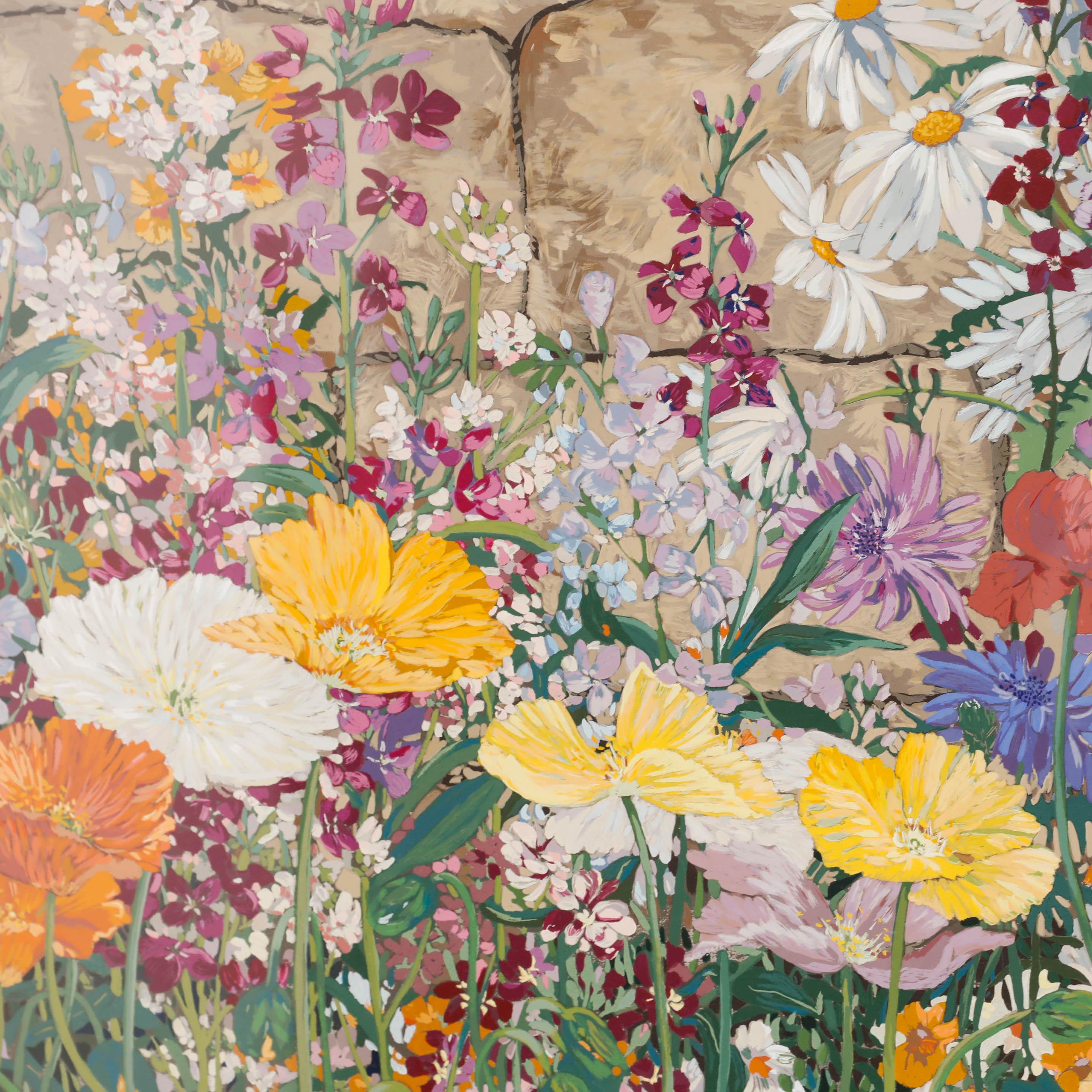 John Powell - Serigrafía contemporánea enmarcada, Amapolas de Islandia en venta 2