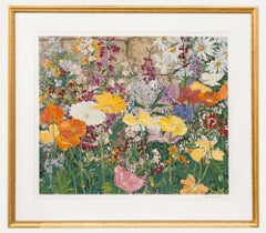John Powell - Serigrafía contemporánea enmarcada, Amapolas de Islandia
