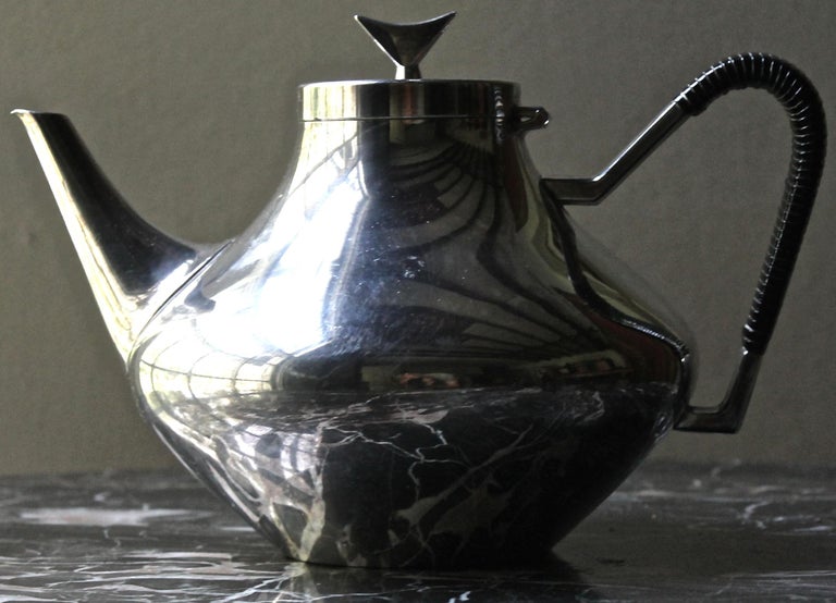 John Prip Designed Reed and Barton 'Denmark' Silver Plate Tea Pot For ...