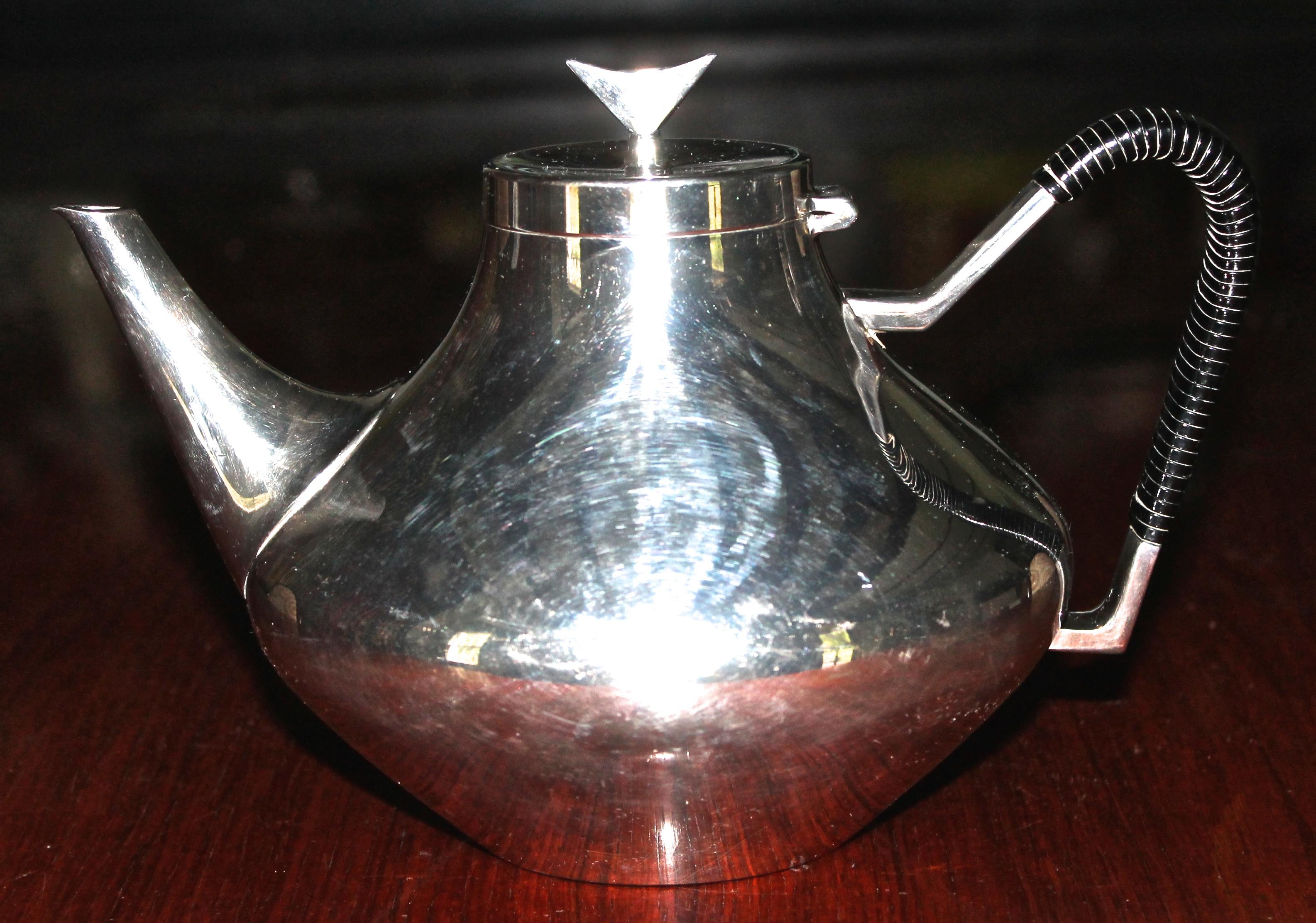 silver on copper teapot value