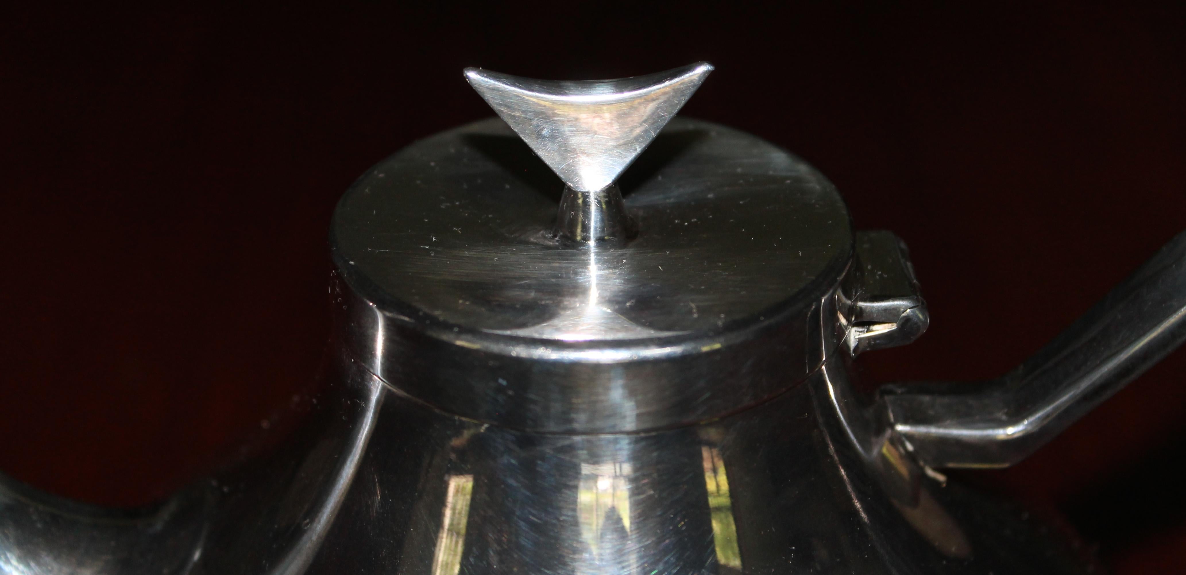 American John Prip Designed Reed & Barton 'Denmark' Silver Plate Tea Pot For Sale