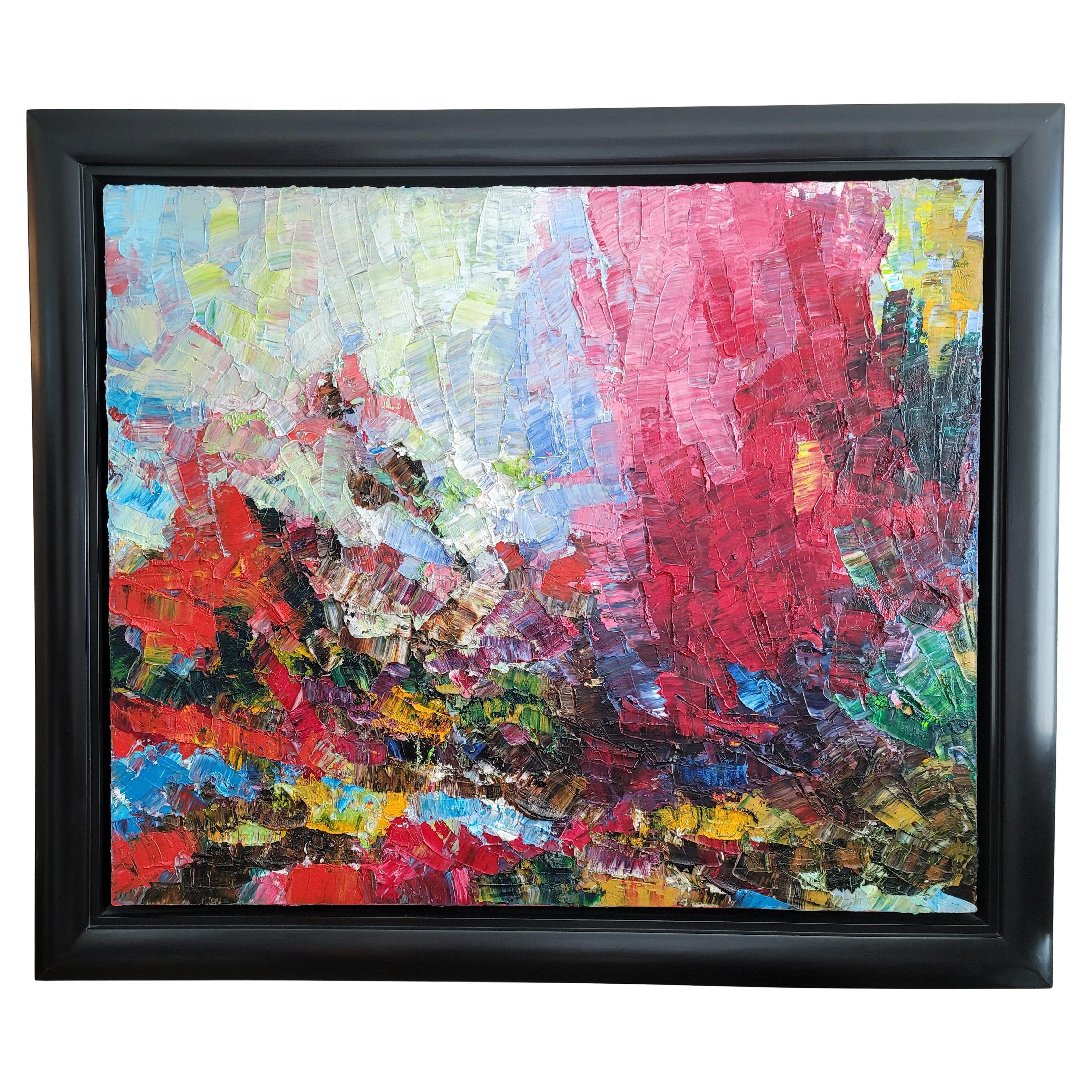John R Barkley Oil on Canvas Rouge et Blanc No. 5 (2005).
