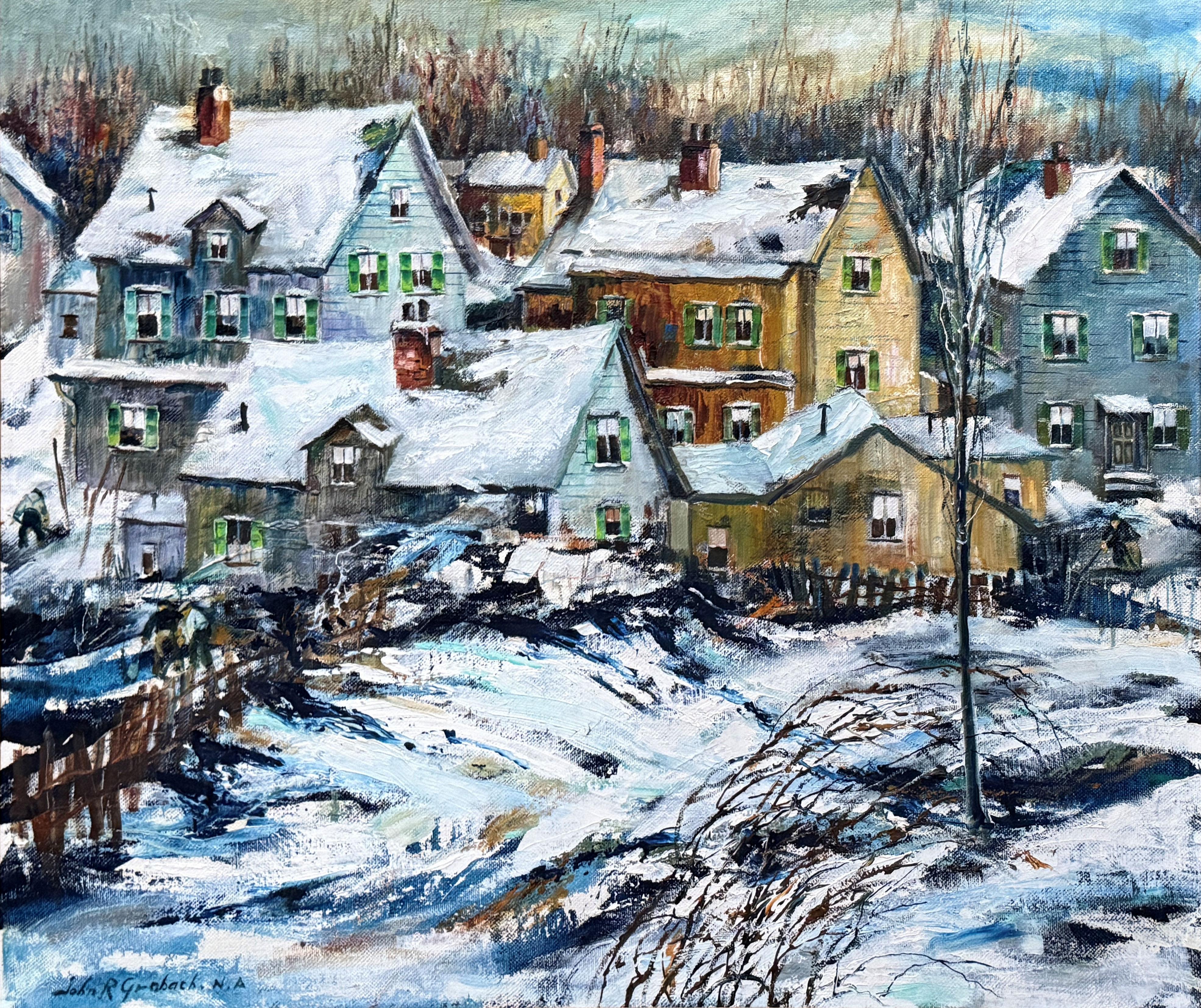John R. Grabach
February Snow (Newark Neighborhood)
Signed lower left
Oil on canvas
30 x 36 inches

Provenance
Private Collection, Florida


John R. Grabach (1886–1981) was a prominent American painter, teacher, and author whose work stands as a