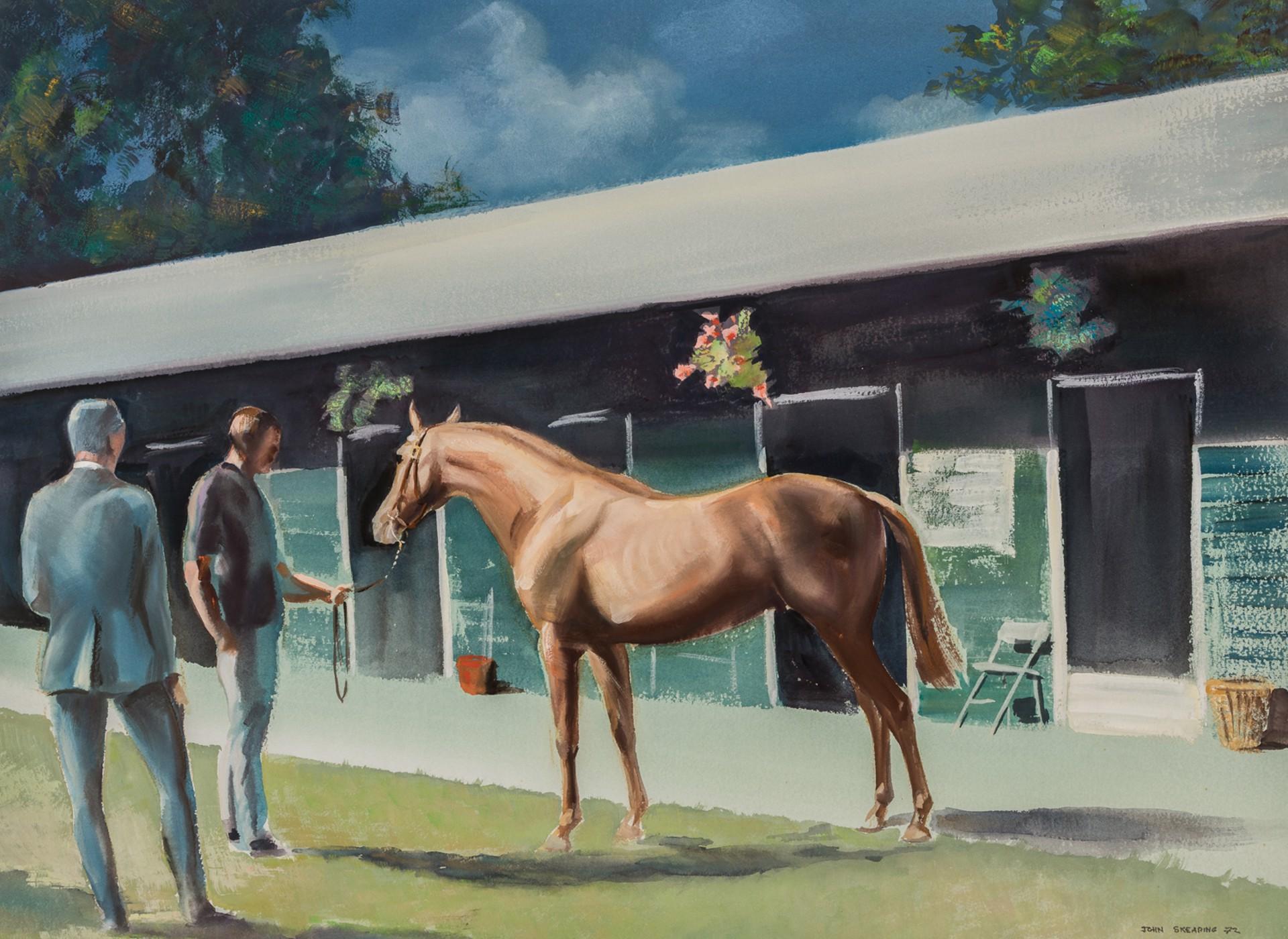 John R. Skeaping Animal Painting - Looking Him Over