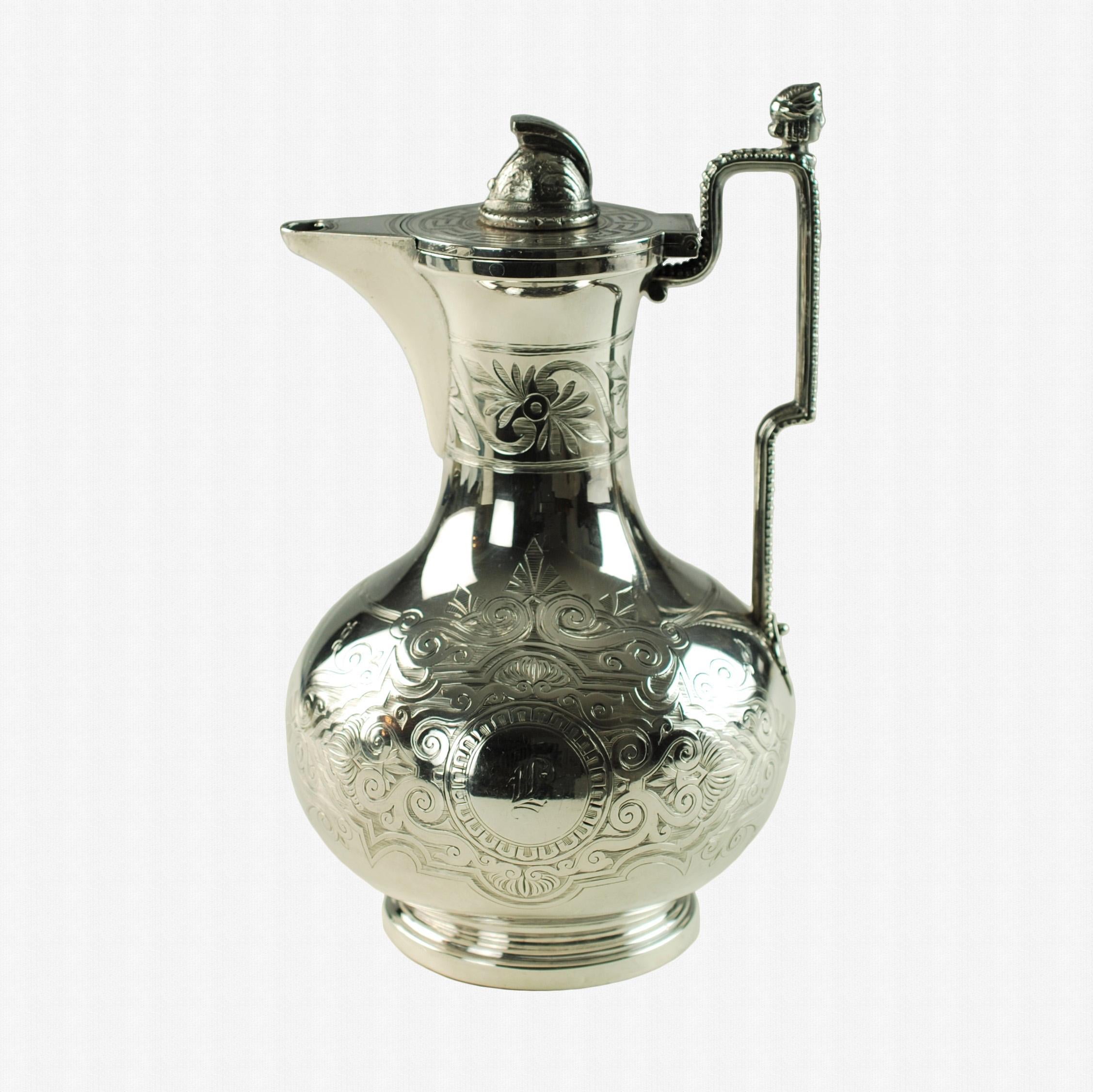John R Wendt für Ball Black & Co, siebenteiliges Medaillon-Set aus Sterlingsilber für Tee und Kaffee (Mittleres 19. Jahrhundert) im Angebot
