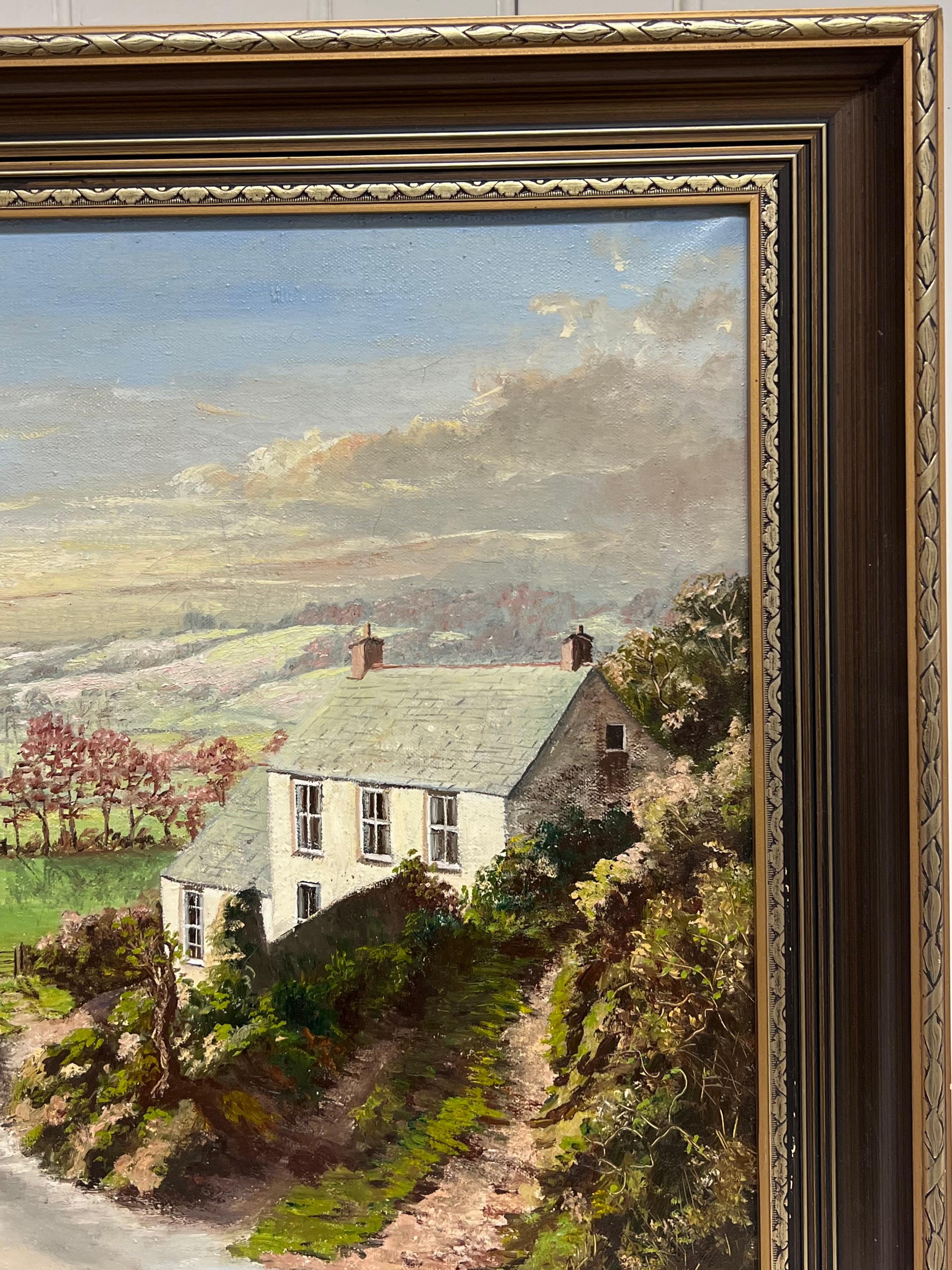 El paisaje del norte (¿Yorkshire? Cumbria)
por John Radwell, británico, alrededor de 1970
óleo sobre lienzo firmado, enmarcado 
enmarcado: 25 x 35 pulgadas
lienzo: 20 x 30 pulgadas
Procedencia: colección privada, Inglaterra
Estado: muy buen