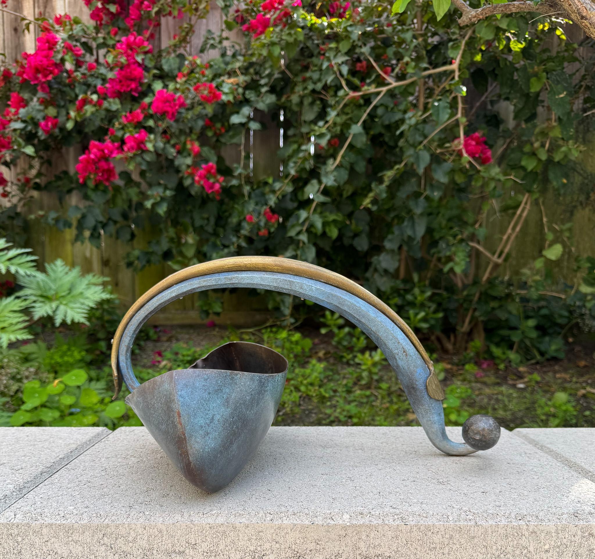 American John Rais Blacksmith Mixed Metal Sculpture, United States, 2005 For Sale