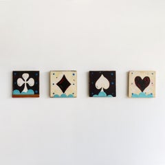 Suite  Three of Clubs, Three of Diamonds, Queen of Hearts, Spade Moxie