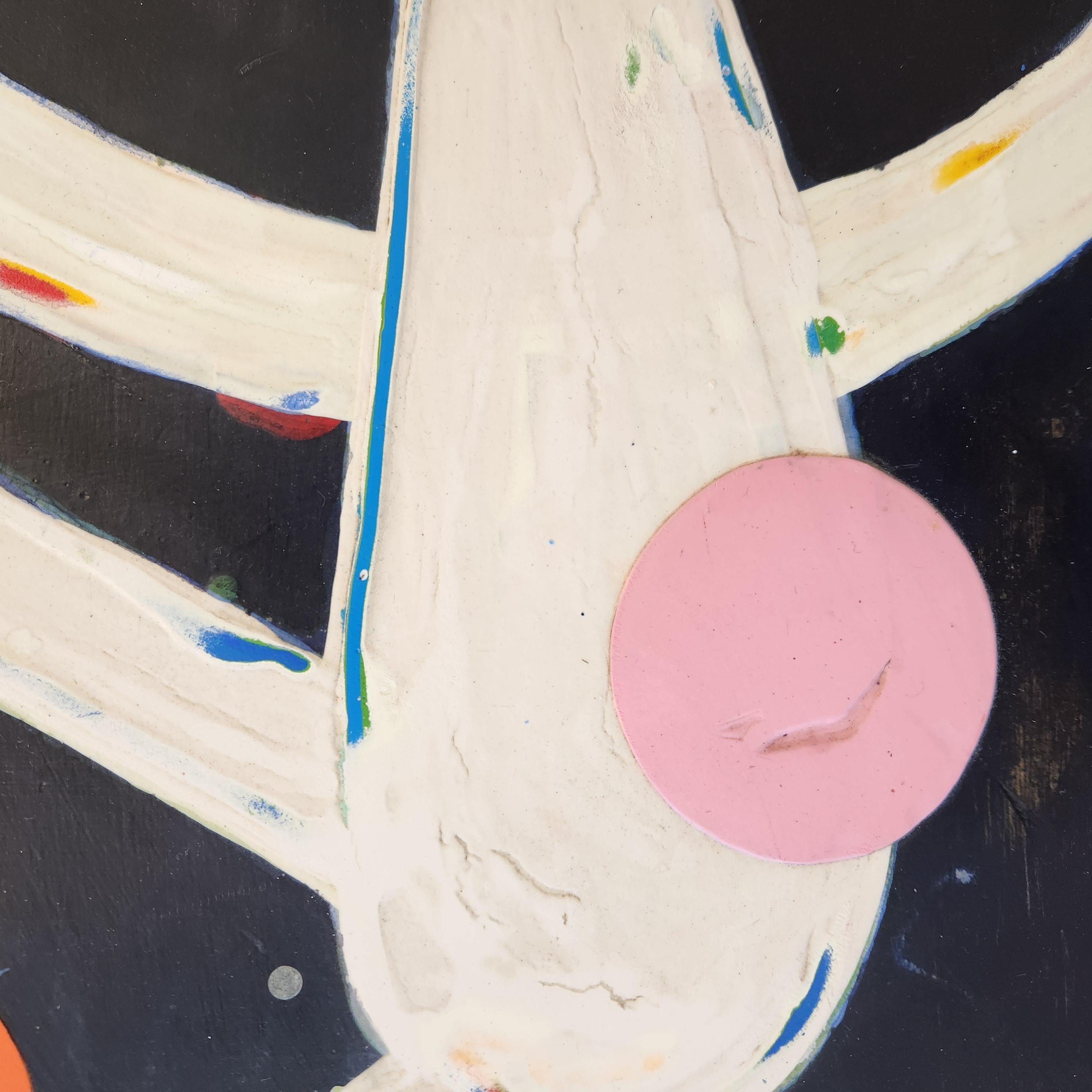 Mühelos und bewährt (Schwarz), Abstract Painting, von John Randall Nelson