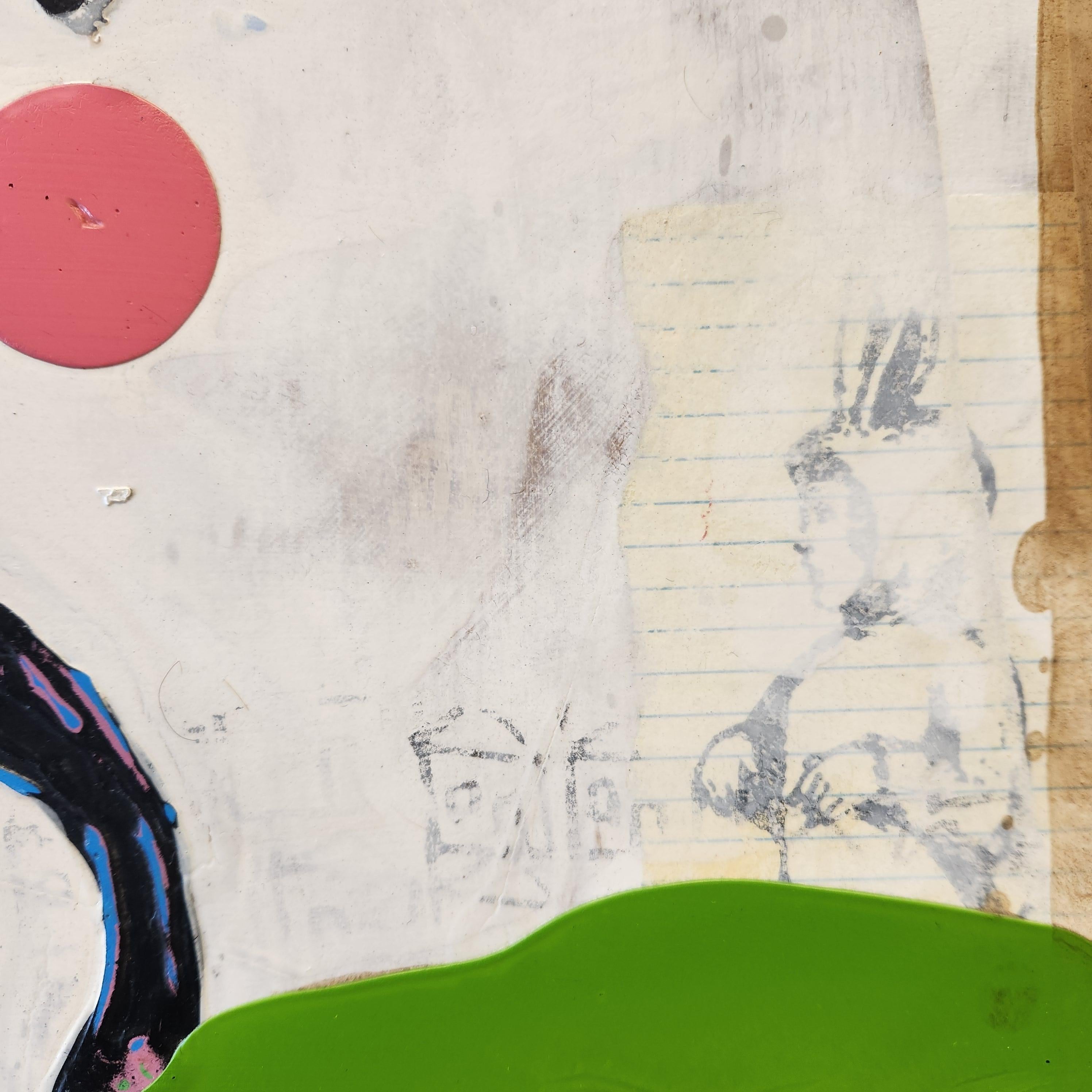 I dipinti di John Randall Nelson sono stratificati con il suo linguaggio personale fatto di schemi, simboli e archetipi che possono non avere un senso letterale ma che giocano con le associazioni del subconscio. I suoi dipinti sono densi di pittura,