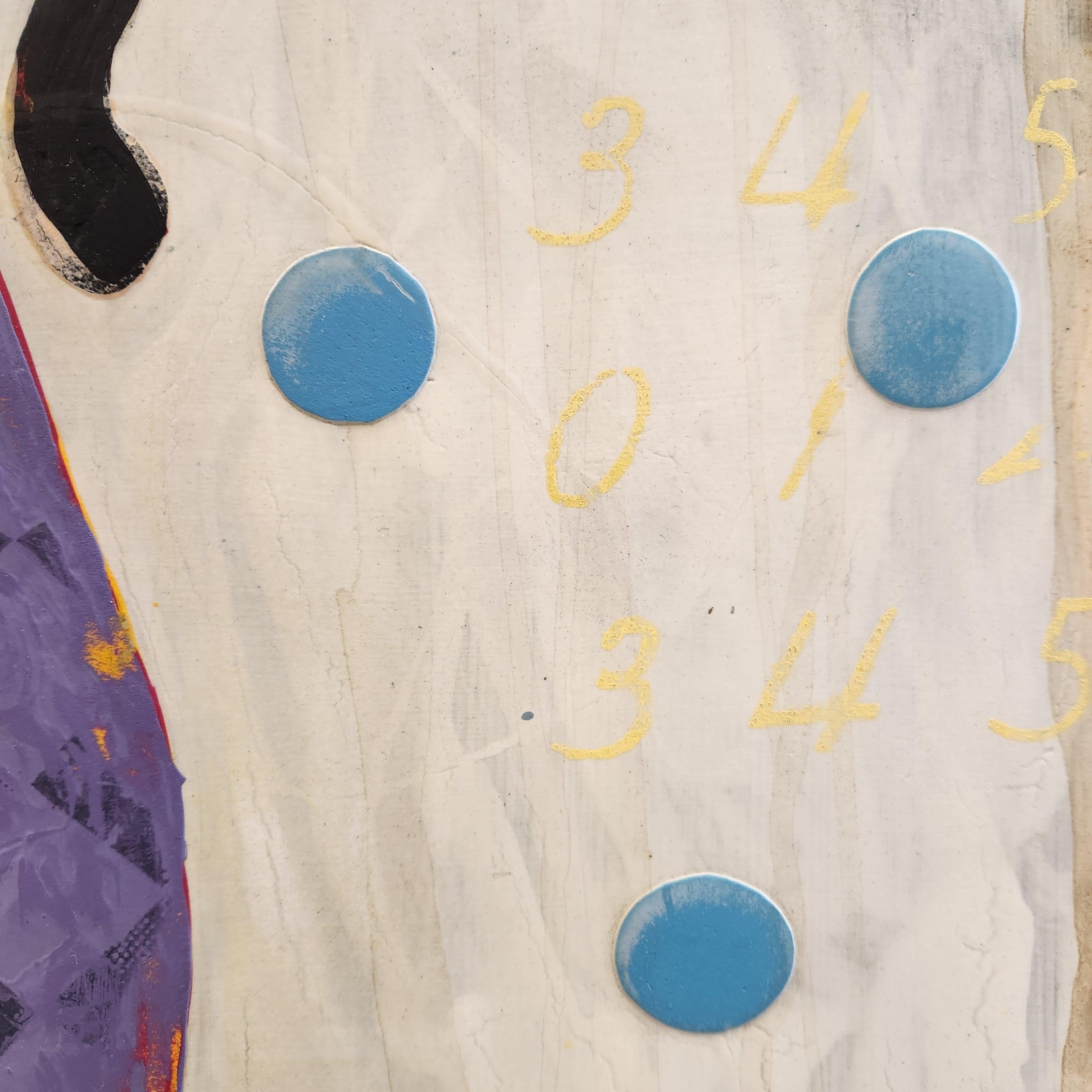 I dipinti di John Randall Nelson sono stratificati con il suo linguaggio personale fatto di schemi, simboli e archetipi che possono non avere un senso letterale ma che giocano con le associazioni del subconscio. I suoi dipinti sono densi di pittura,